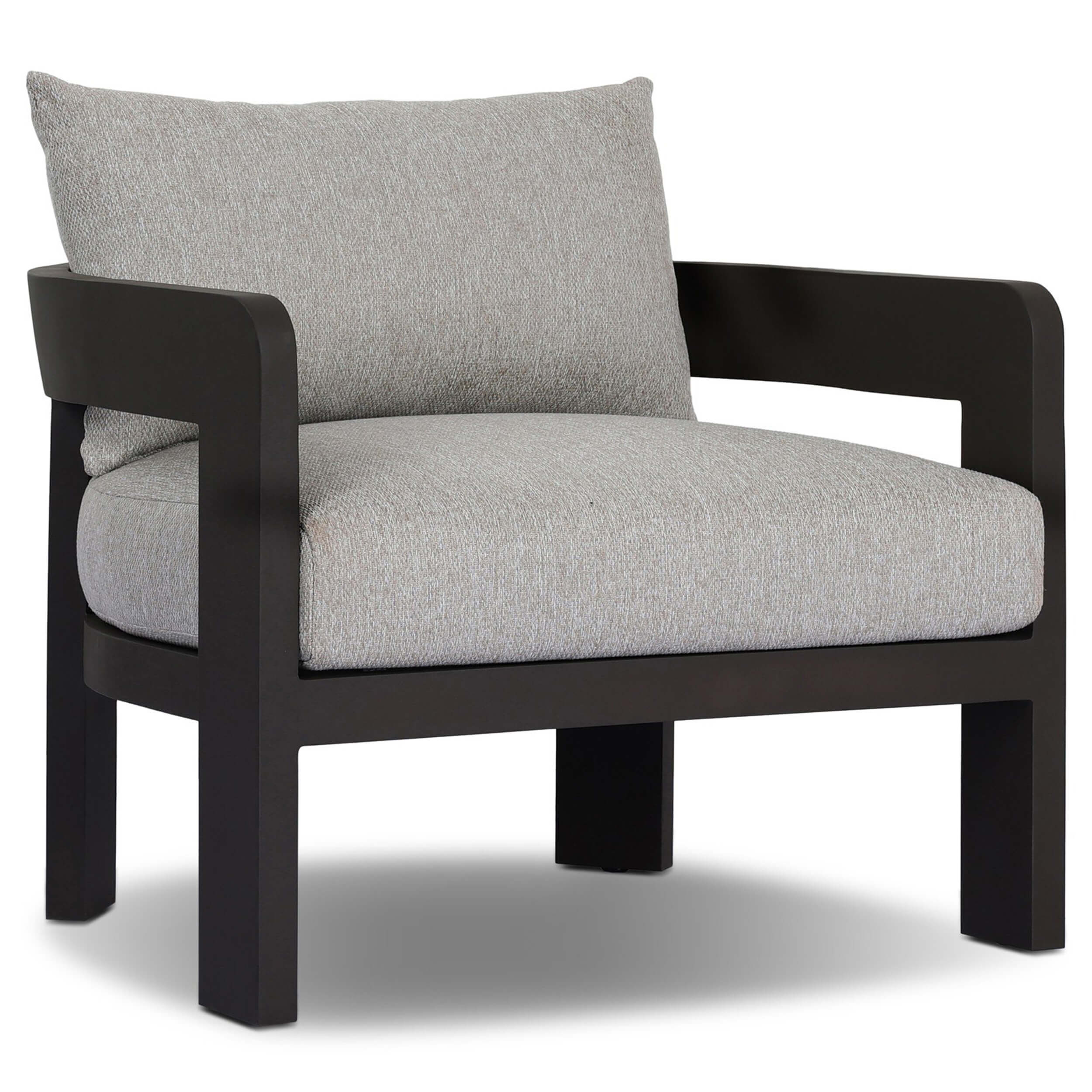 Jackson Outdoor Metal Chair, Concha Fog by Four Hands