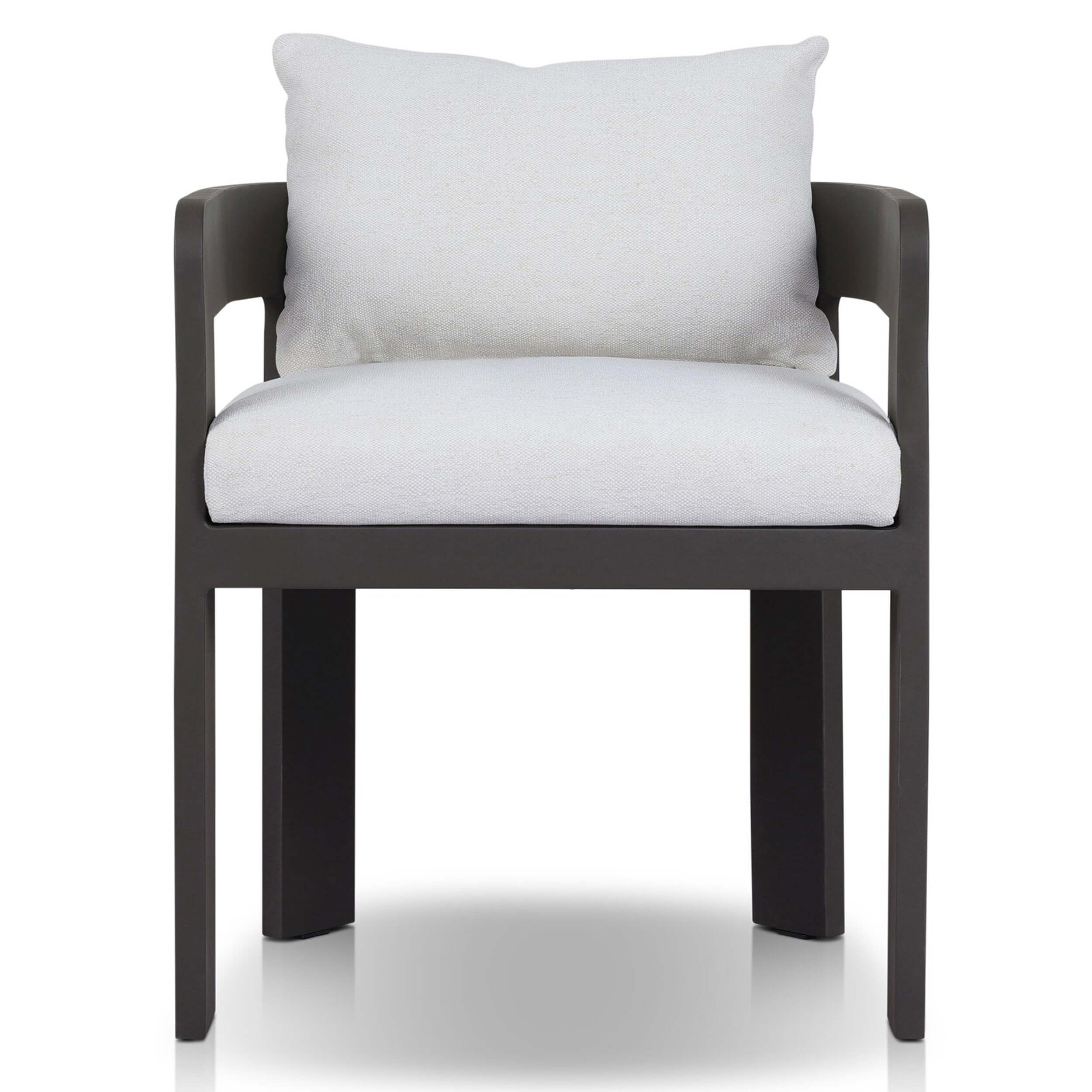 Jackson Outdoor Metal Dining Chair, Concha Fog, Set of 2 by Four Hands - Image 2