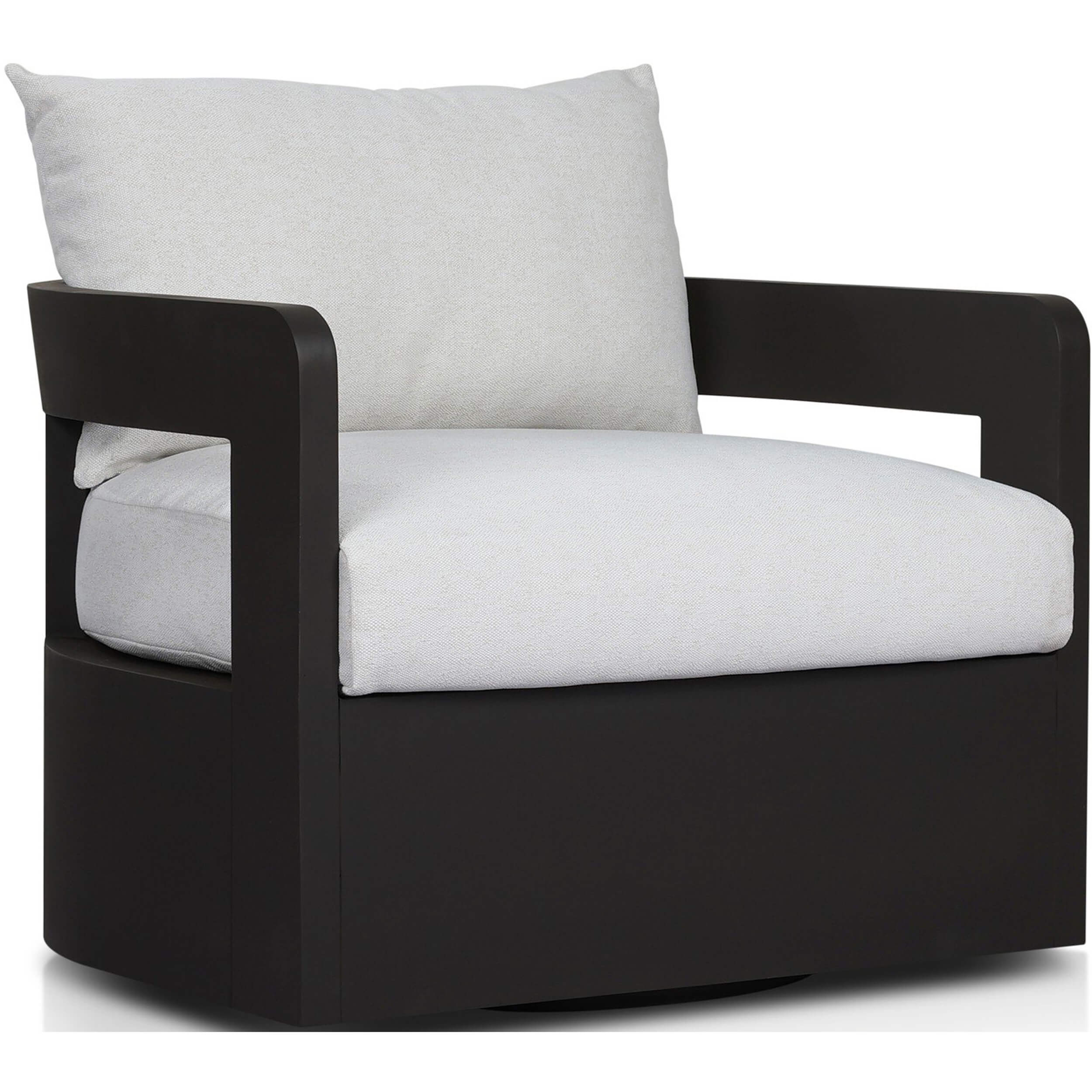 Jackson Outdoor Metal Swivel Chair, Alessi Linen by Four Hands