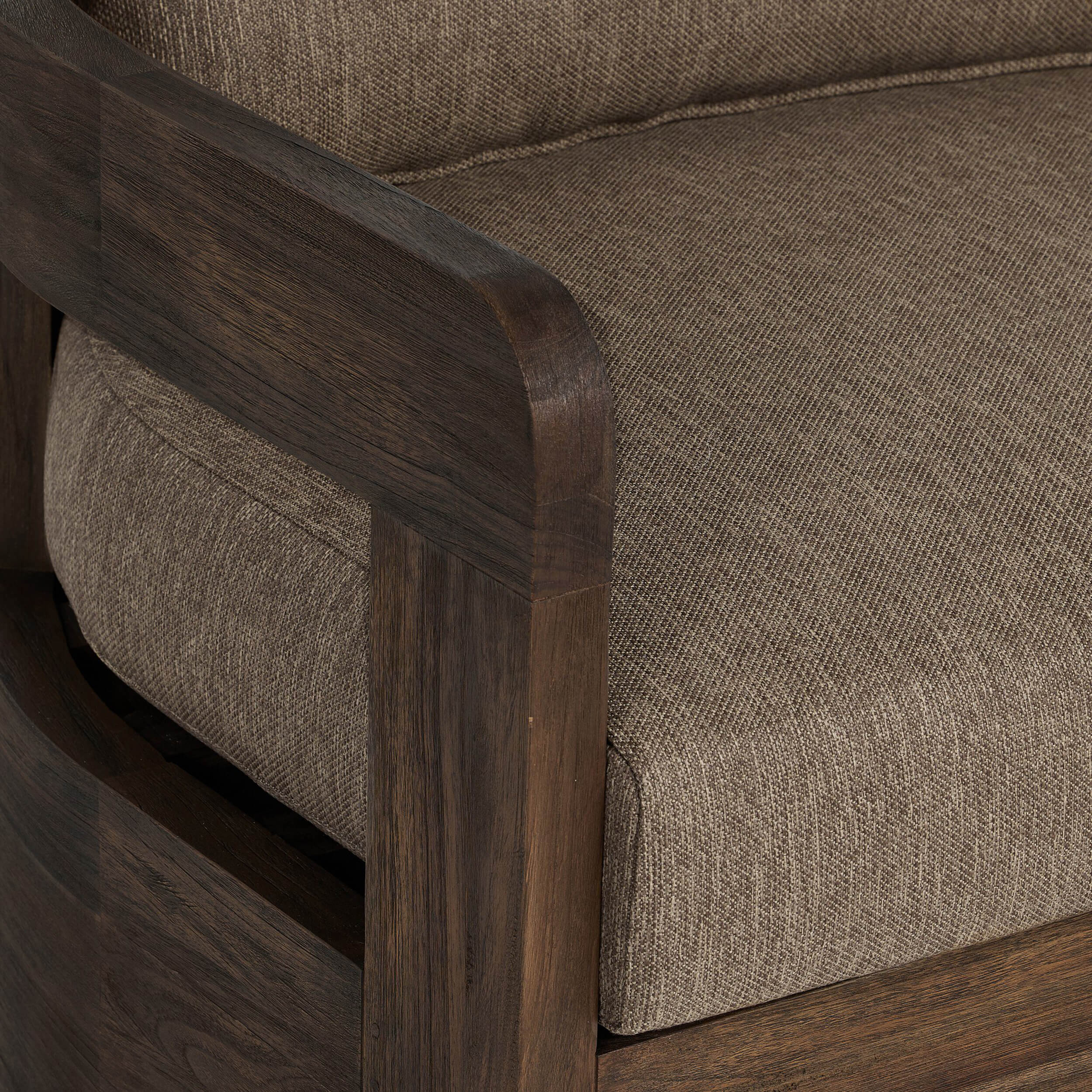 Jackson Outdoor Swivel Chair, Ellor Brown by Four Hands - Image 5