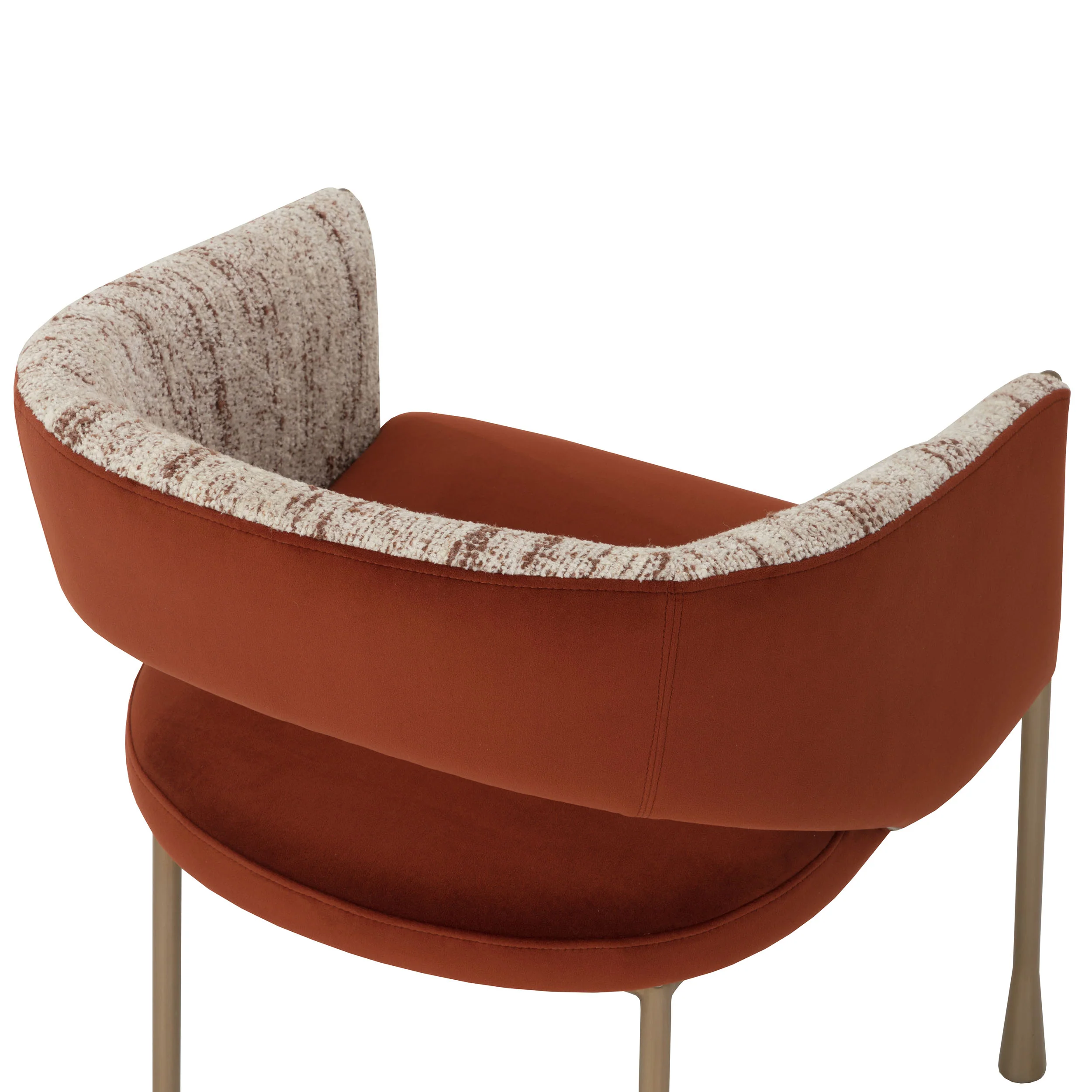 Jahara Arm Chair, Meg Rust/Terri Nutmeg, Set of 2 - Image 4