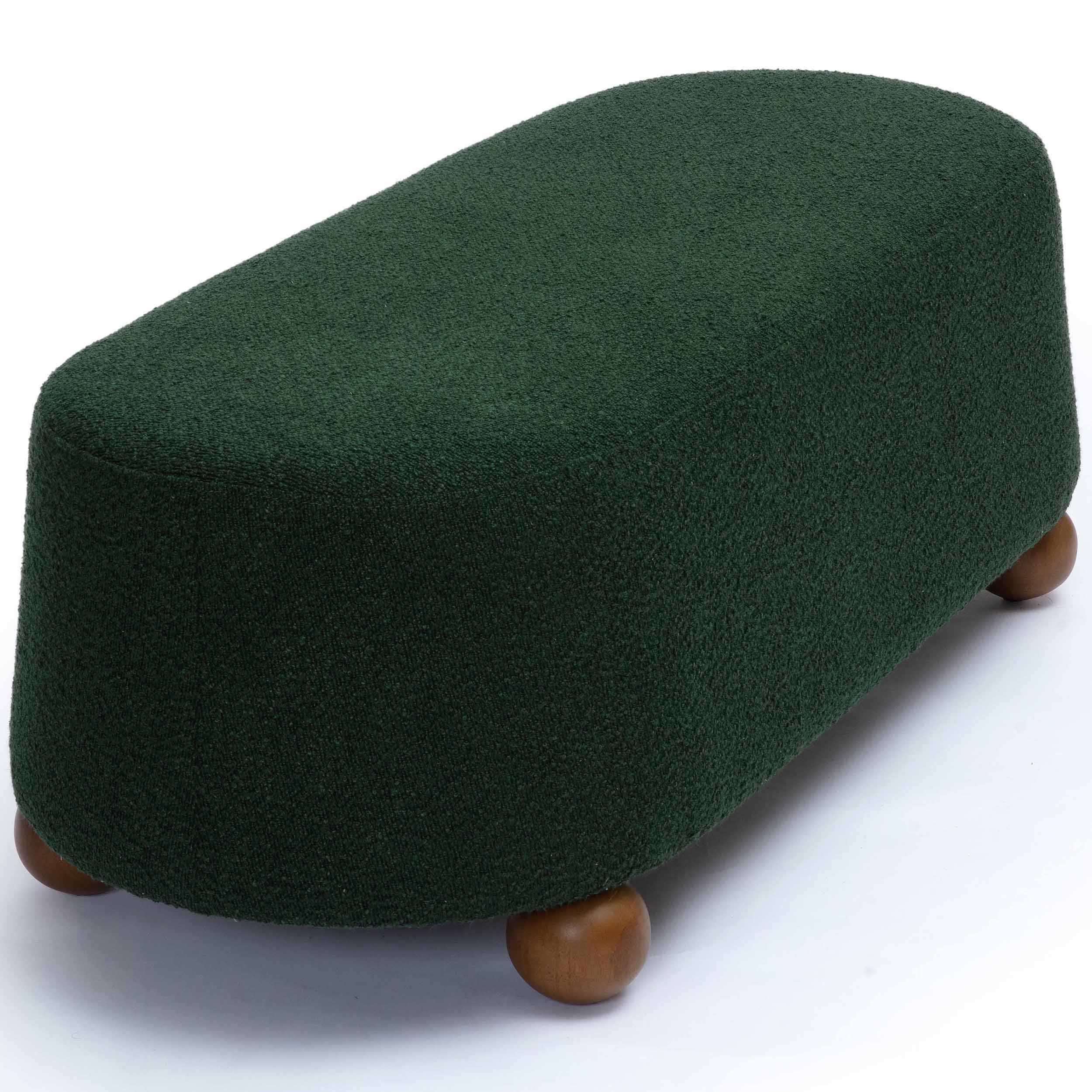 Jaine Ottoman, Forest Green - Image 3