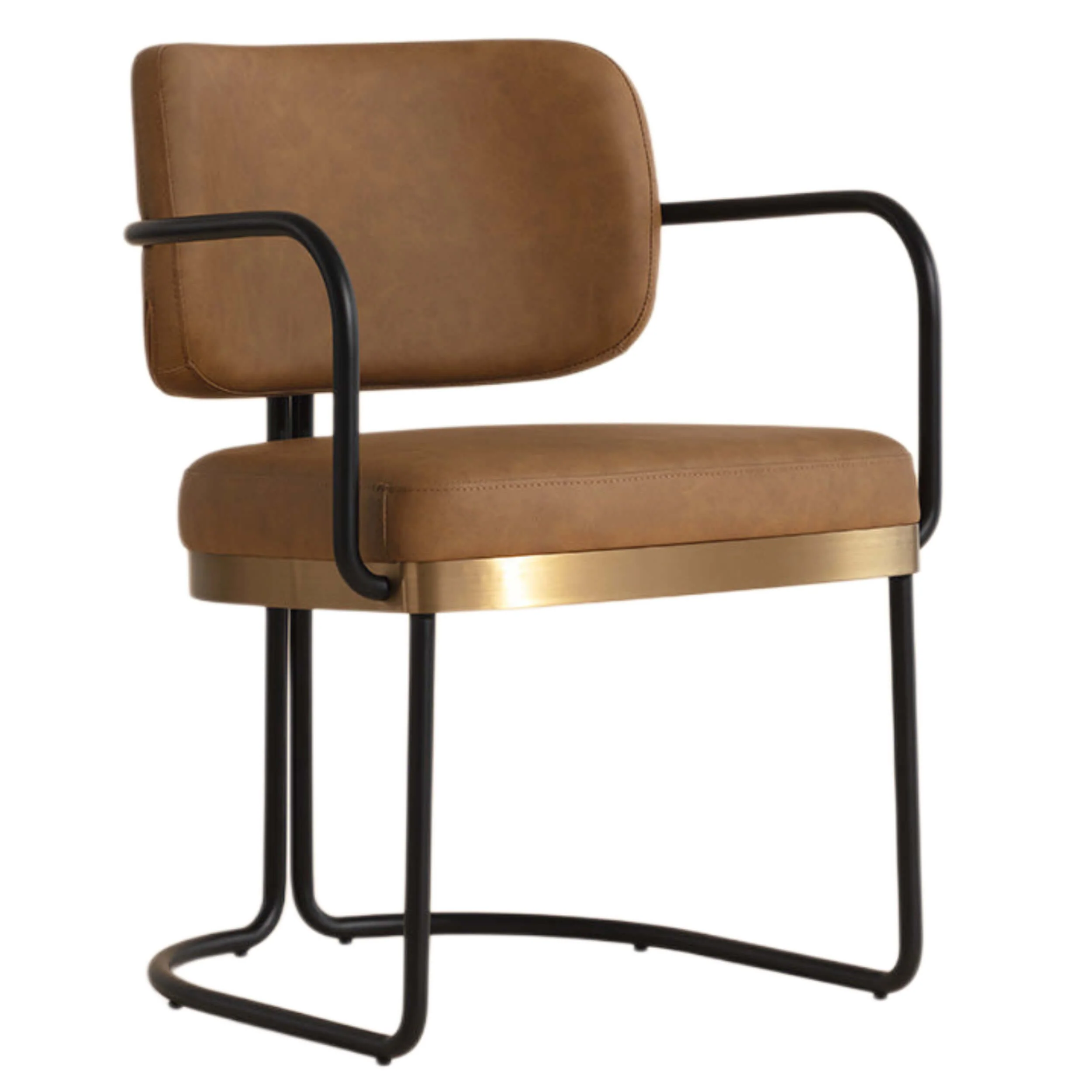 Jalen Dining Chair, Milliken Cognac, Set of 2