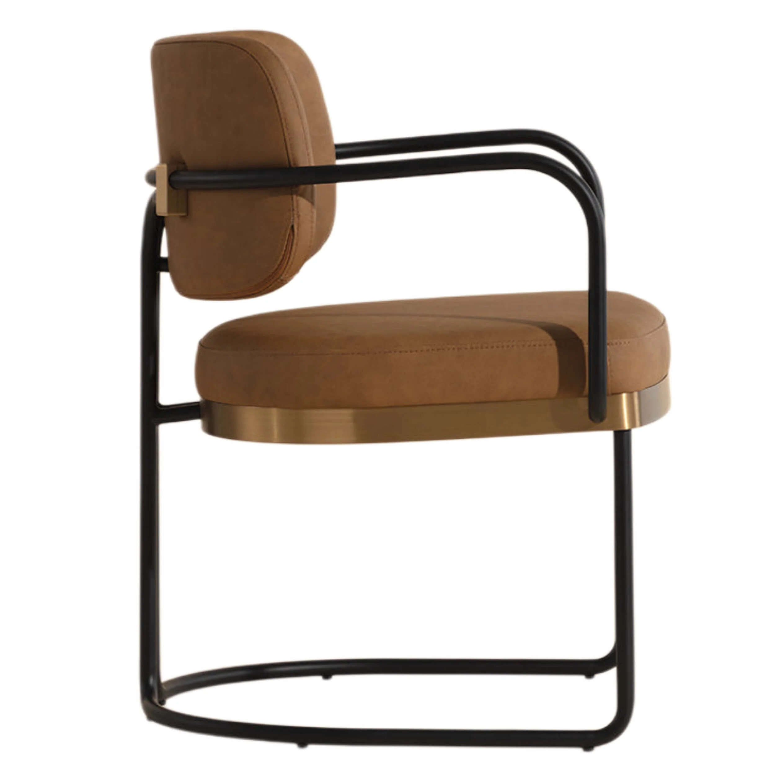 Jalen Dining Chair, Milliken Cognac, Set of 2 - Image 3