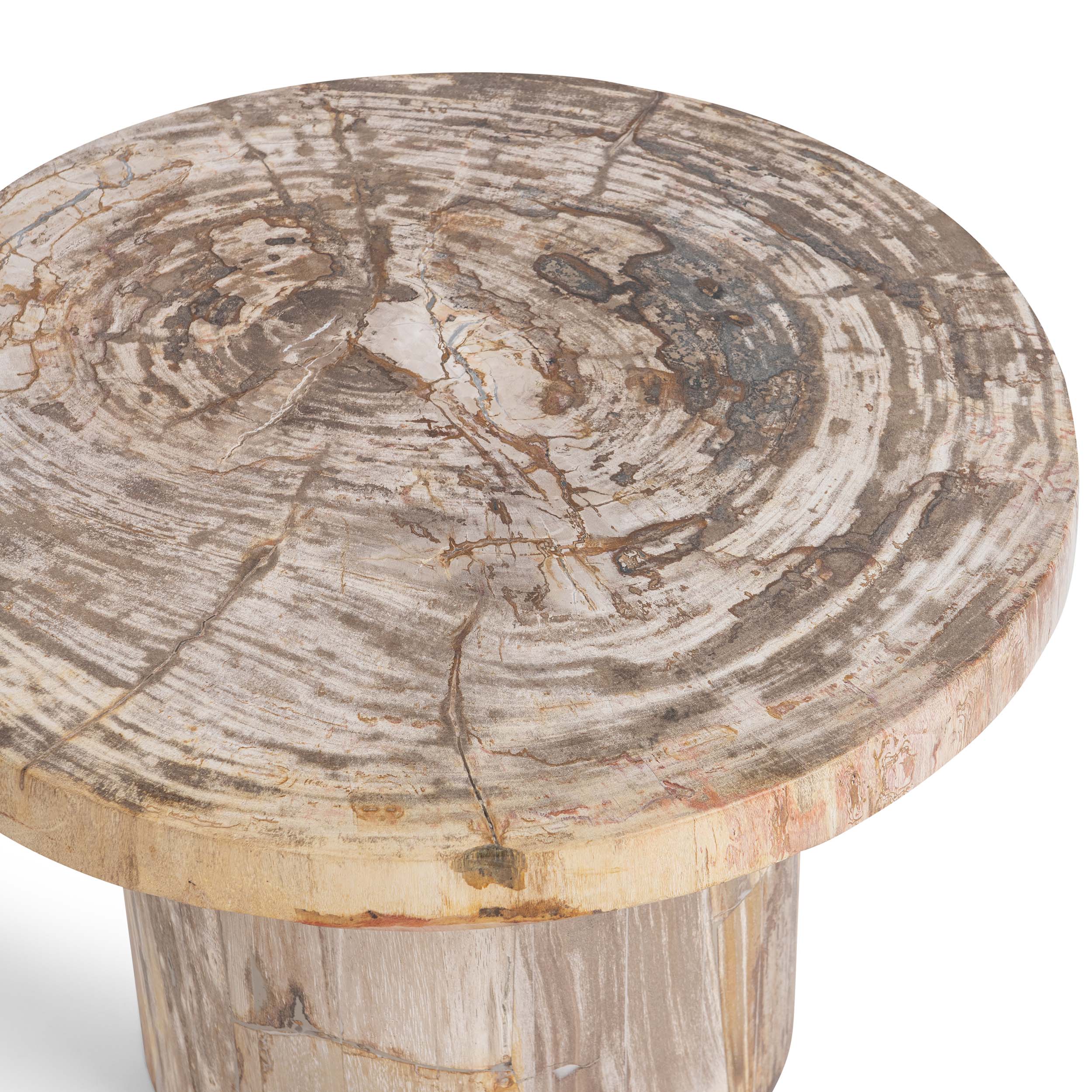 Janelle Round Accent Table, Sepia Vein - Image 2