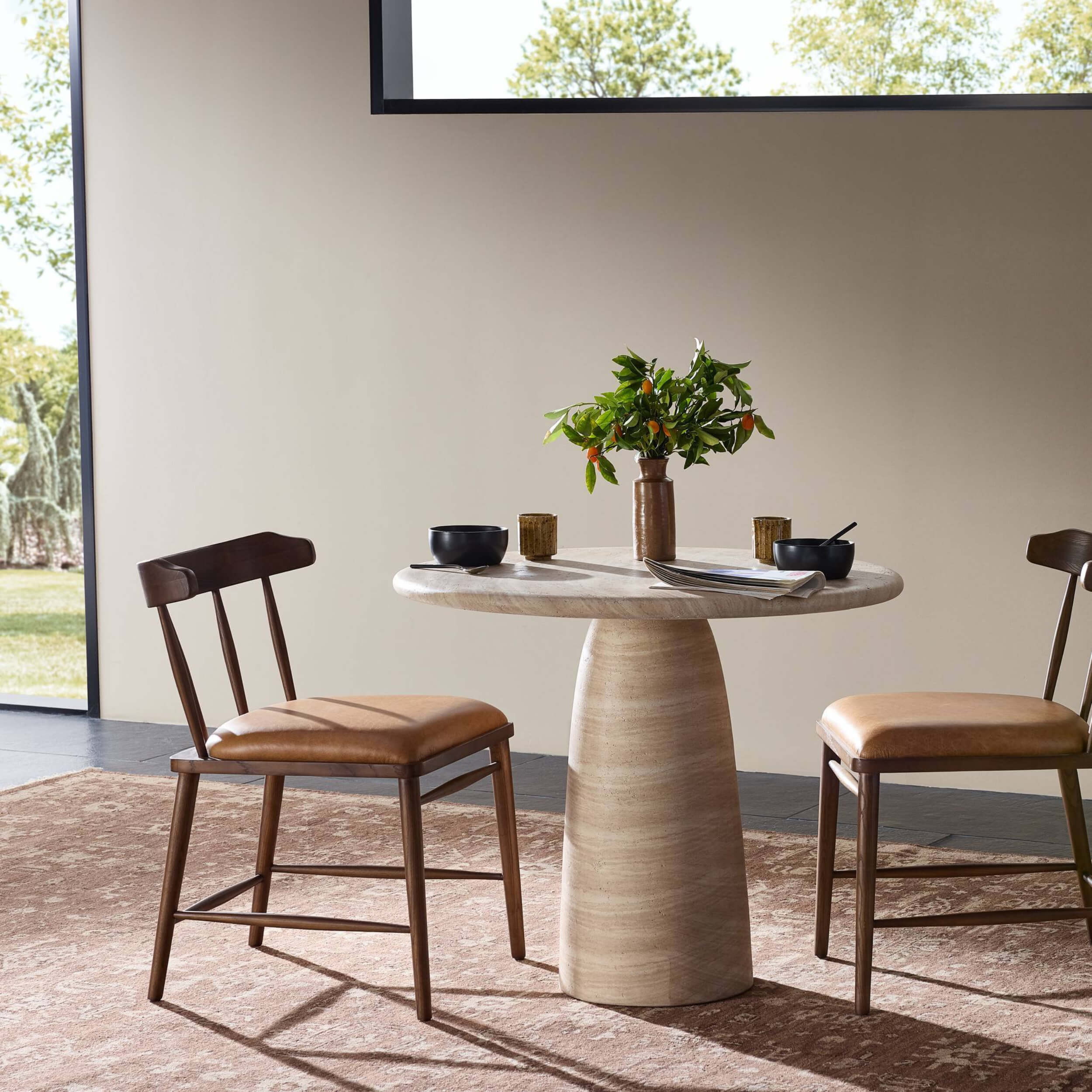 Janice Bistro Table, Sand Striae by Four Hands - Image 6