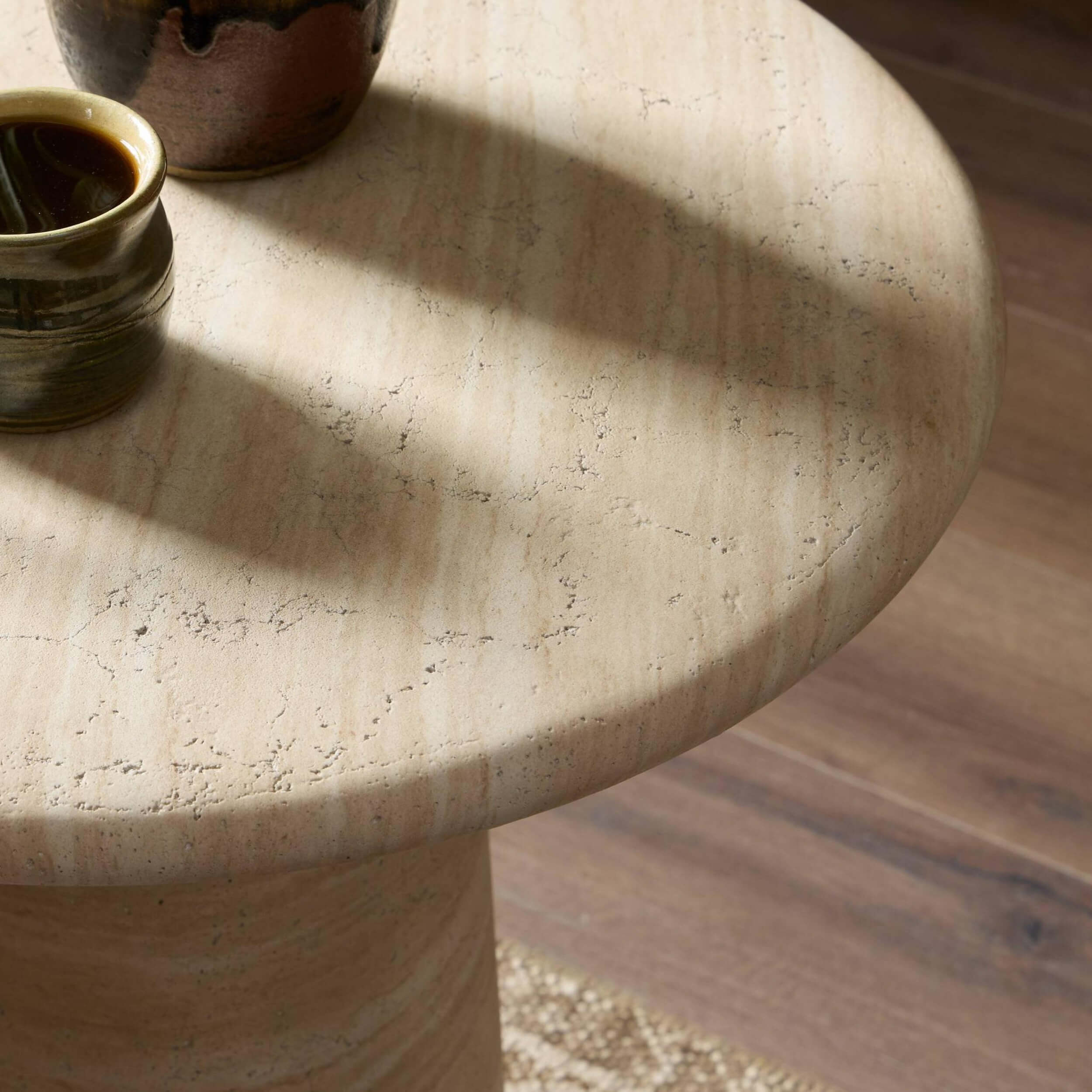 Janice End Table, Sand Striae by Four Hands - Image 6
