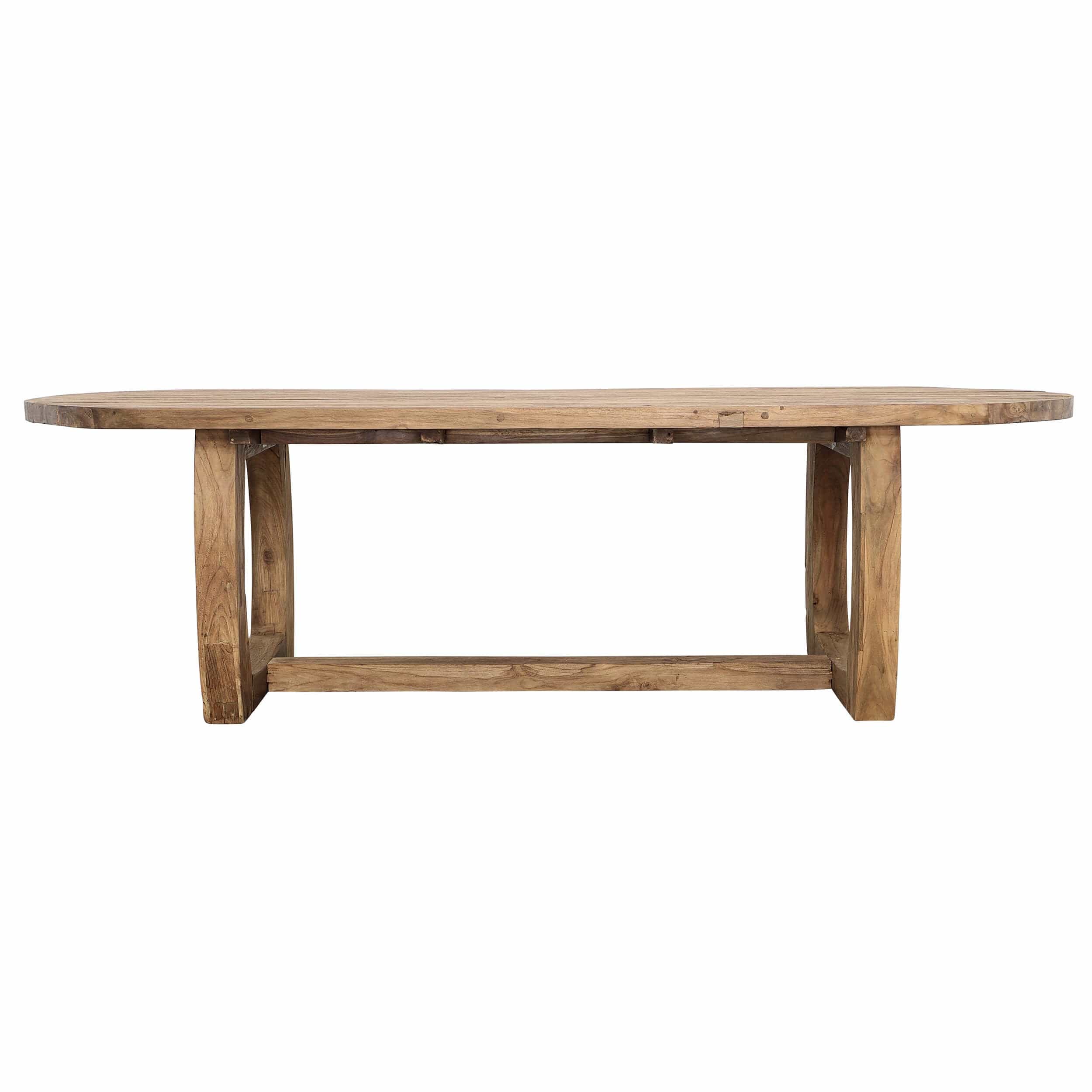 Janie Outdoor Dining Table, Distressed Natural - Image 2