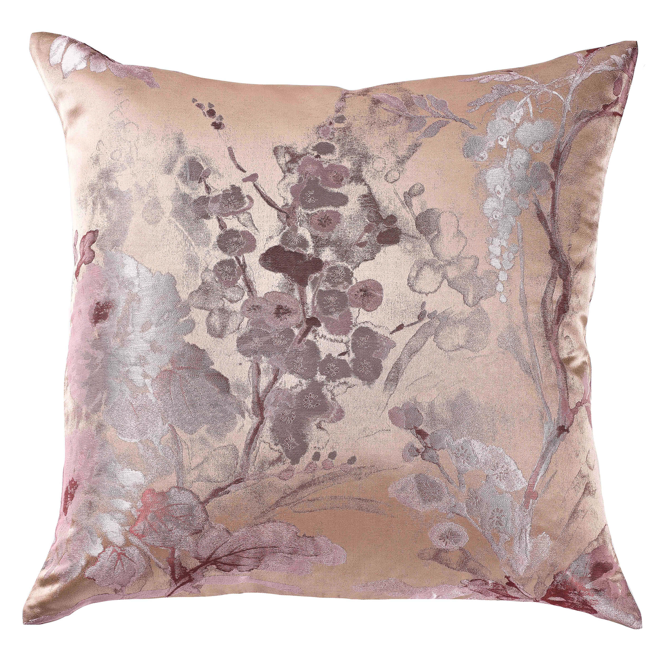 Jardin Fleur Pillow, Pink/Gold