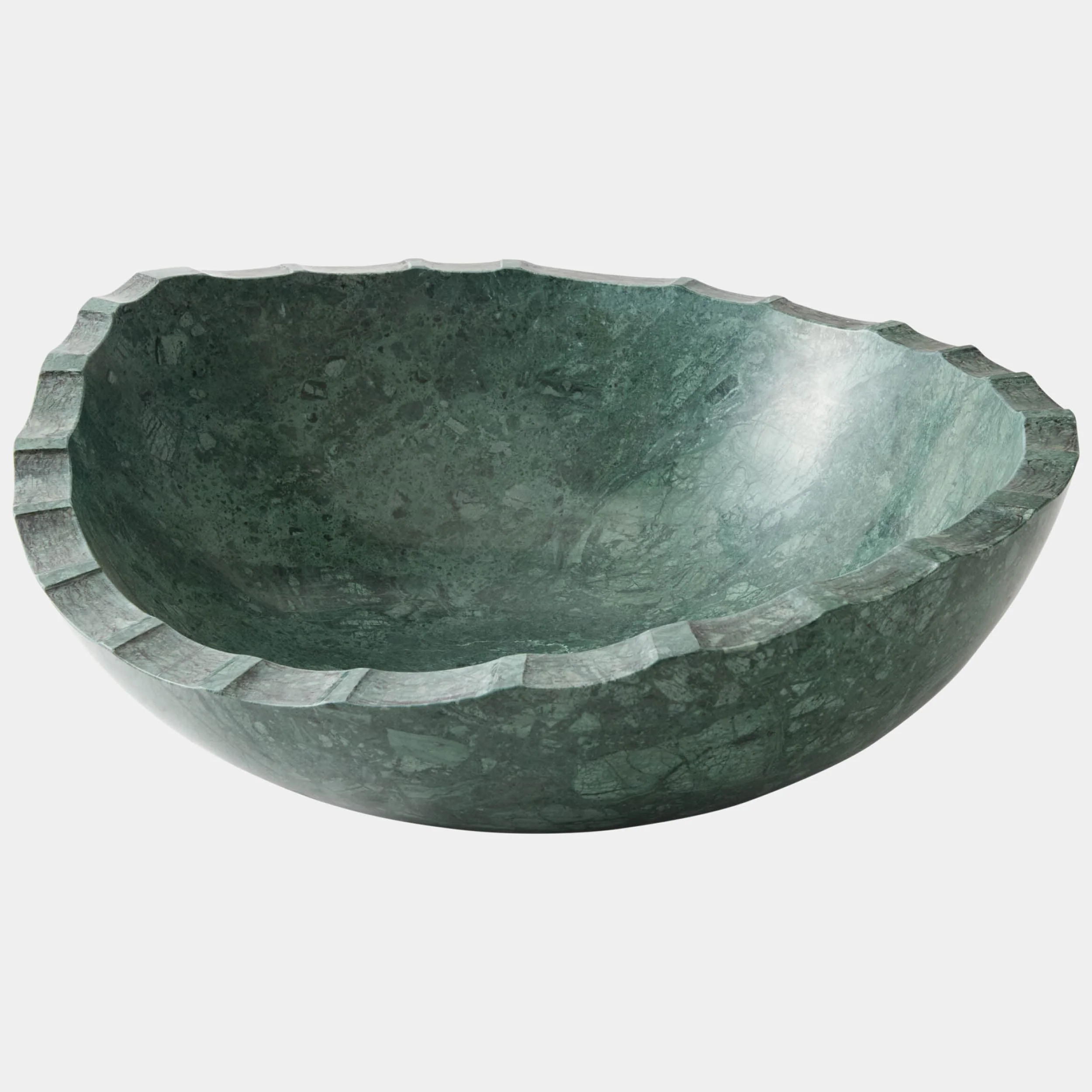 Jasper Wide Bowl, Green - Image 2
