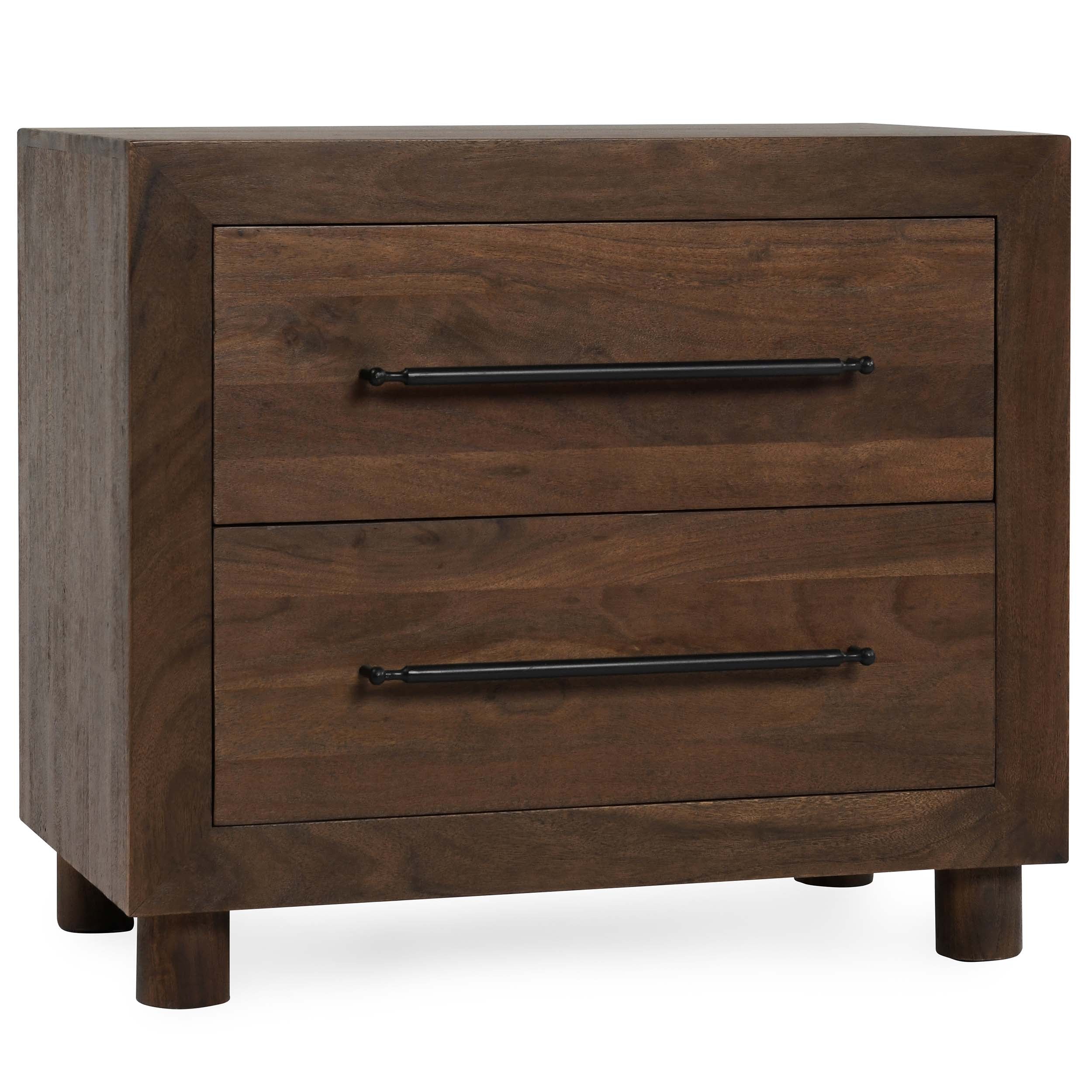 Jaxson 2 Drawer Nightstand, Harvest Brown