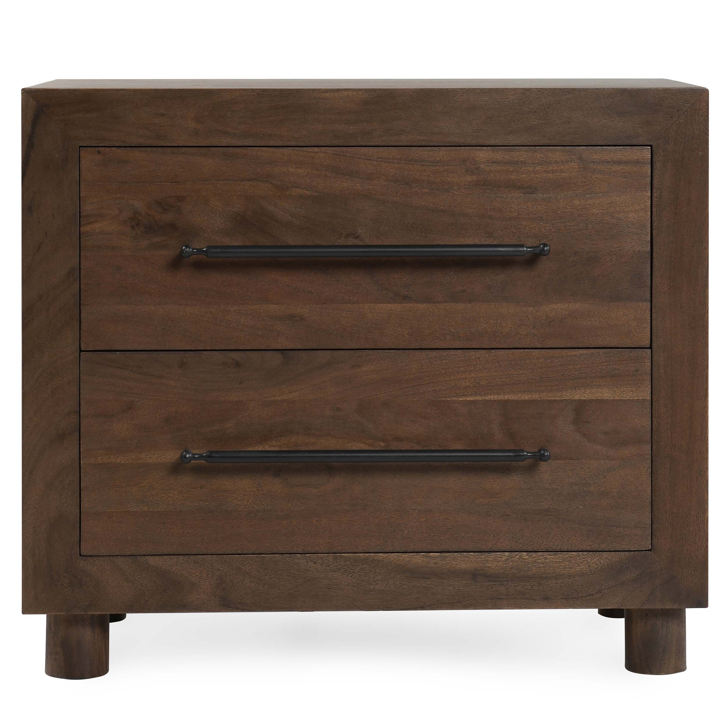 Jaxson 2 Drawer Nightstand, Harvest Brown - Image 2