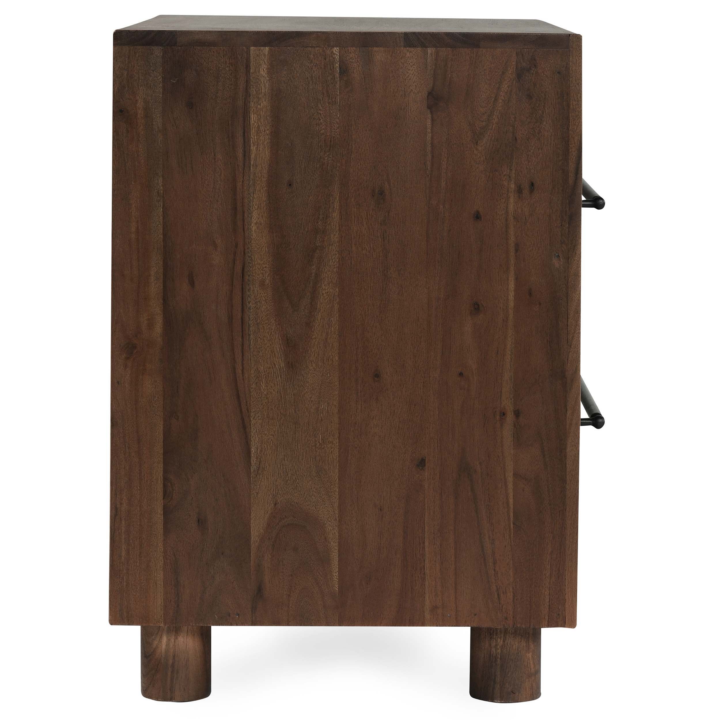 Jaxson 2 Drawer Nightstand, Harvest Brown - Image 3