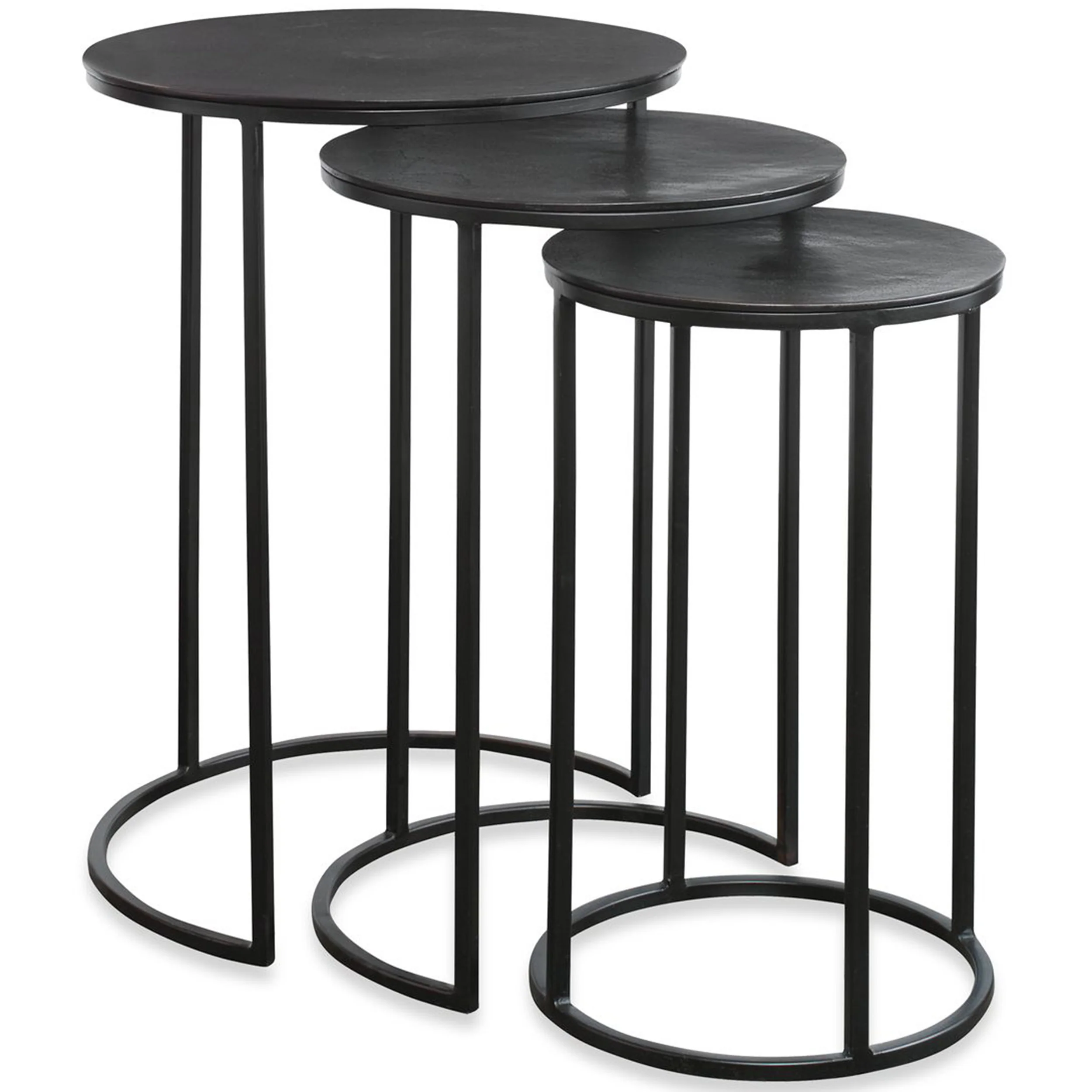 Jayde Nesting End Tables, Set of 3, Rich Espresso