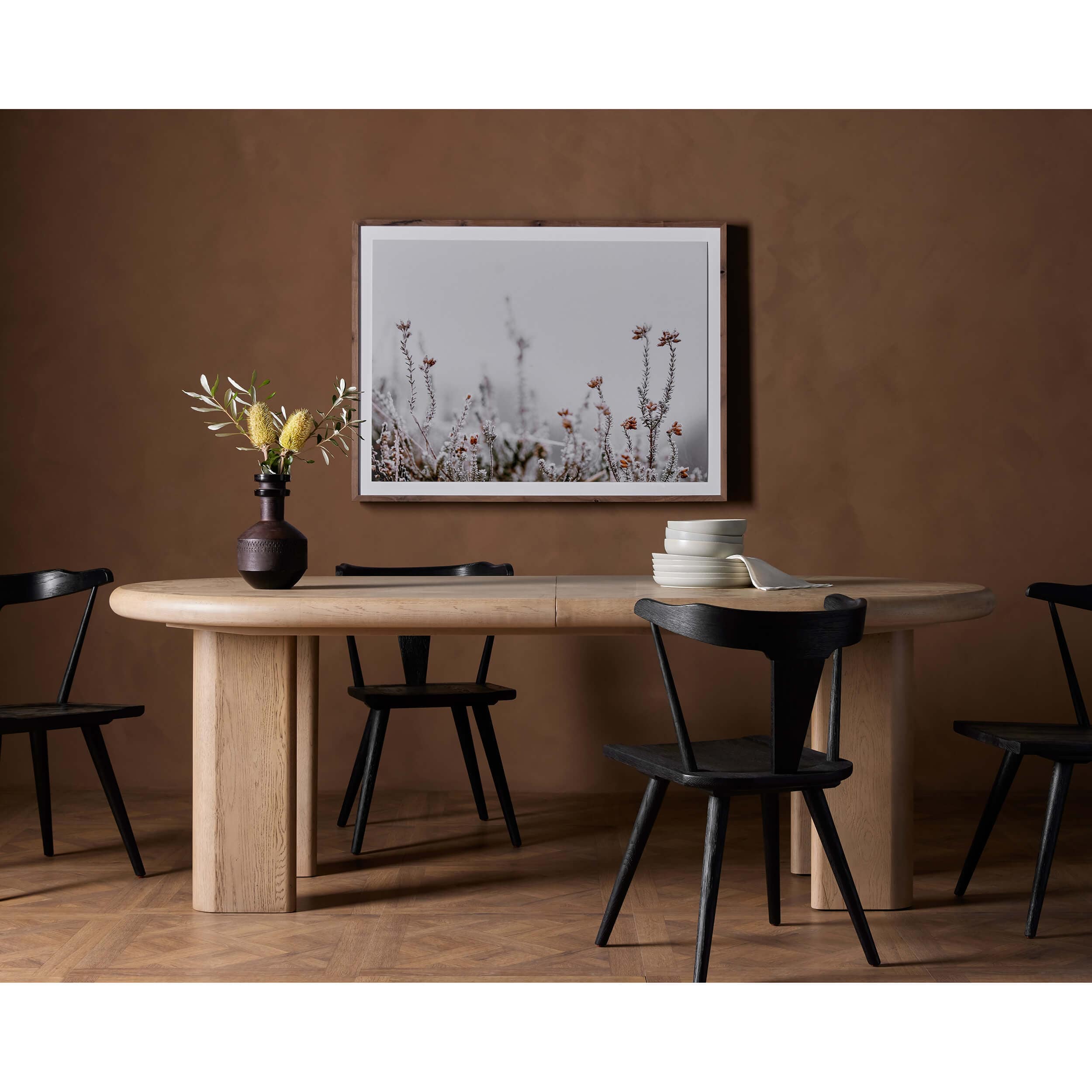 Jaylen Extension Dining Table, Light Oak by Four Hands - Image 5