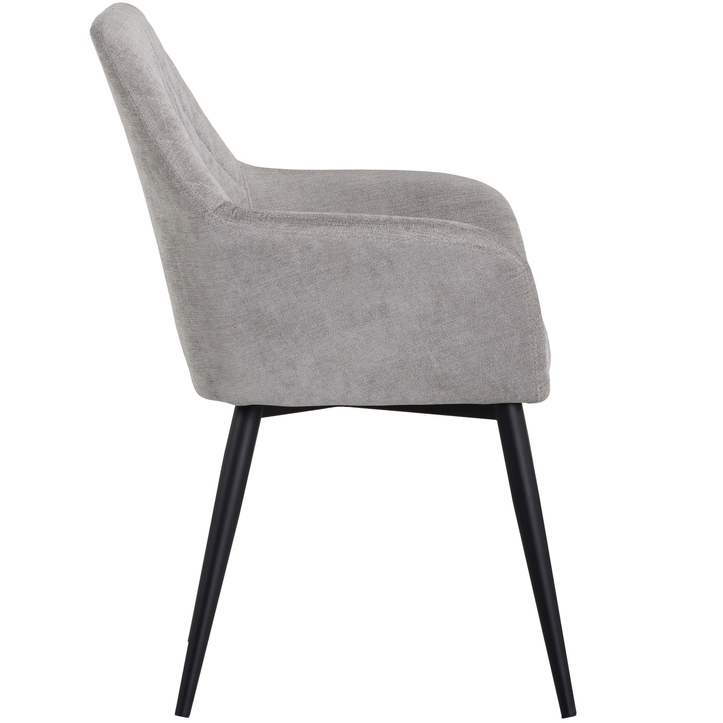 Jayna Dining Chair, Polo Club Stone, Black Legs, Set of 2 - Image 2