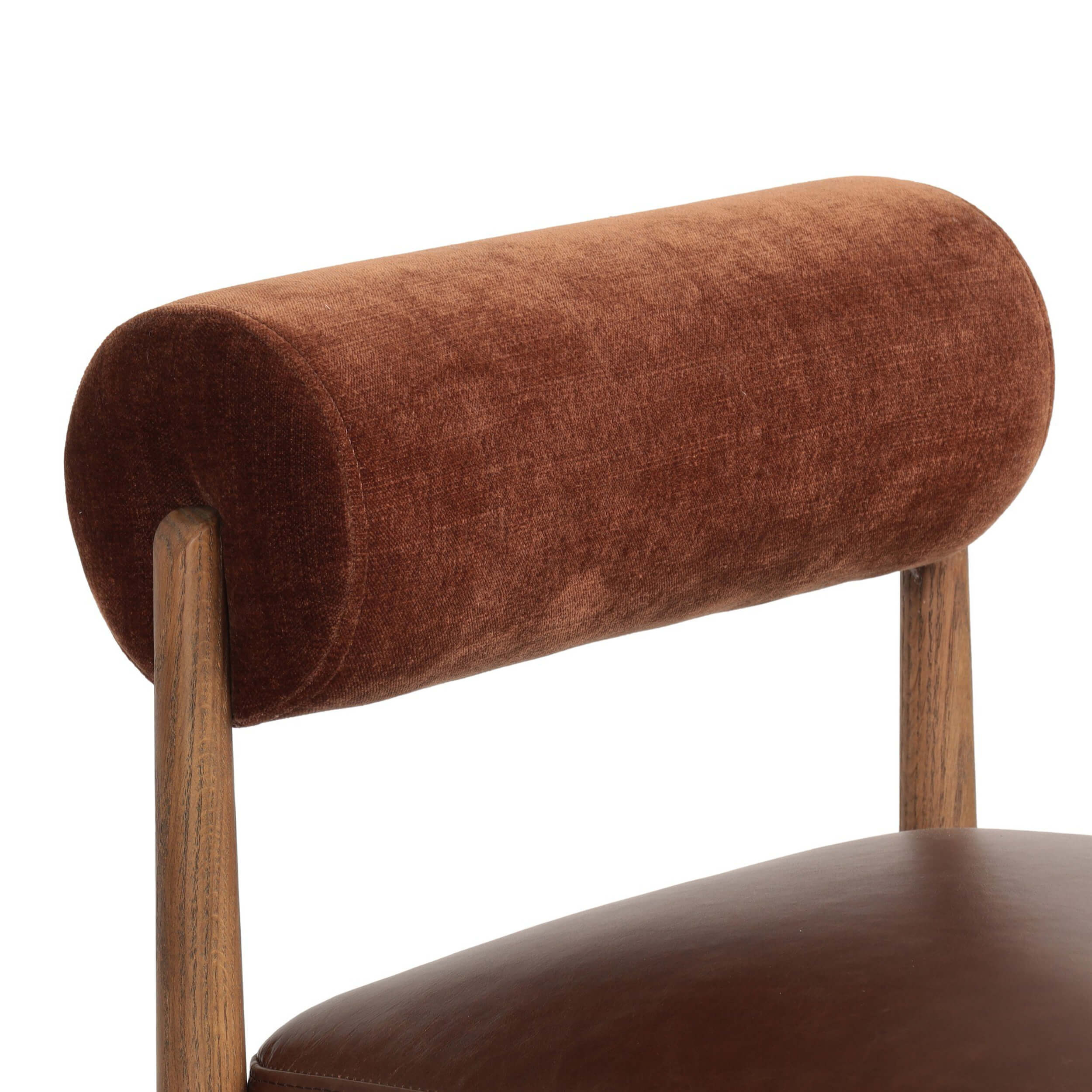 Jazelle Leather Bar & Counter Stool, Altair Sienna/Havana Brown by Four Hands - Image 5
