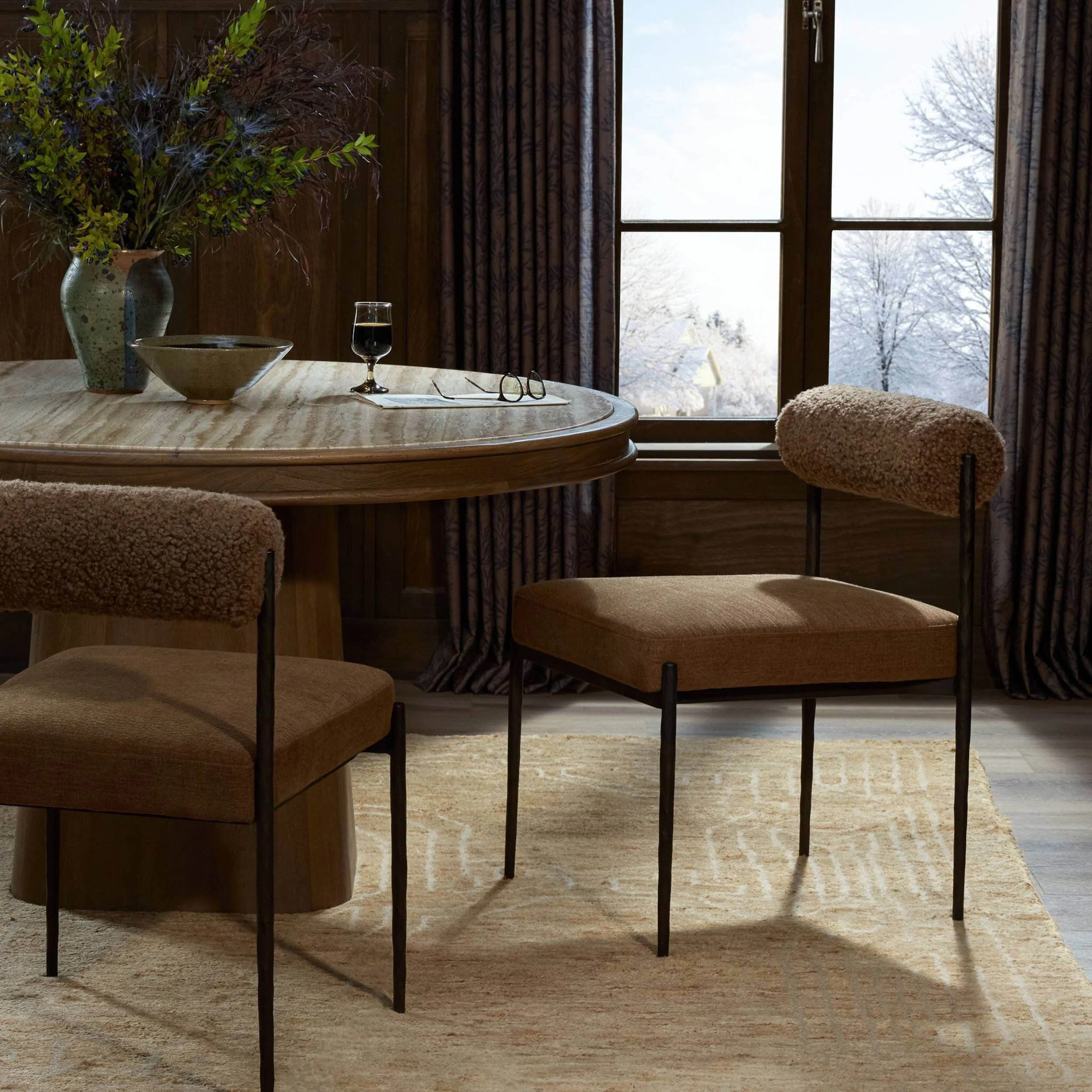 Jazelle Metal Dining Chair, Laughlin Ochre, Set of 2 by Four Hands - Image 7