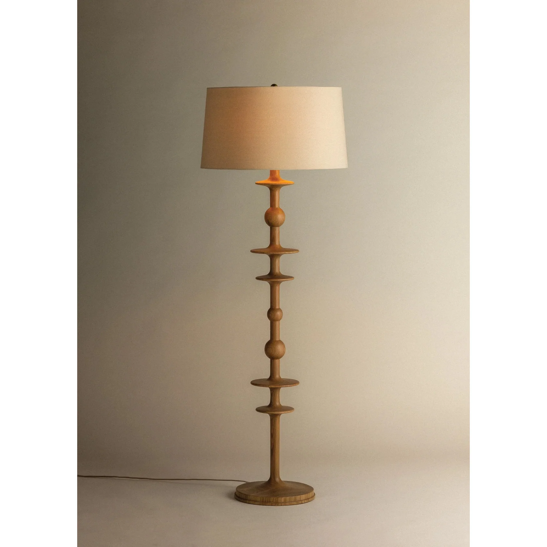 Jefferson Height Floor Lamp, Aged Brass - Image 4