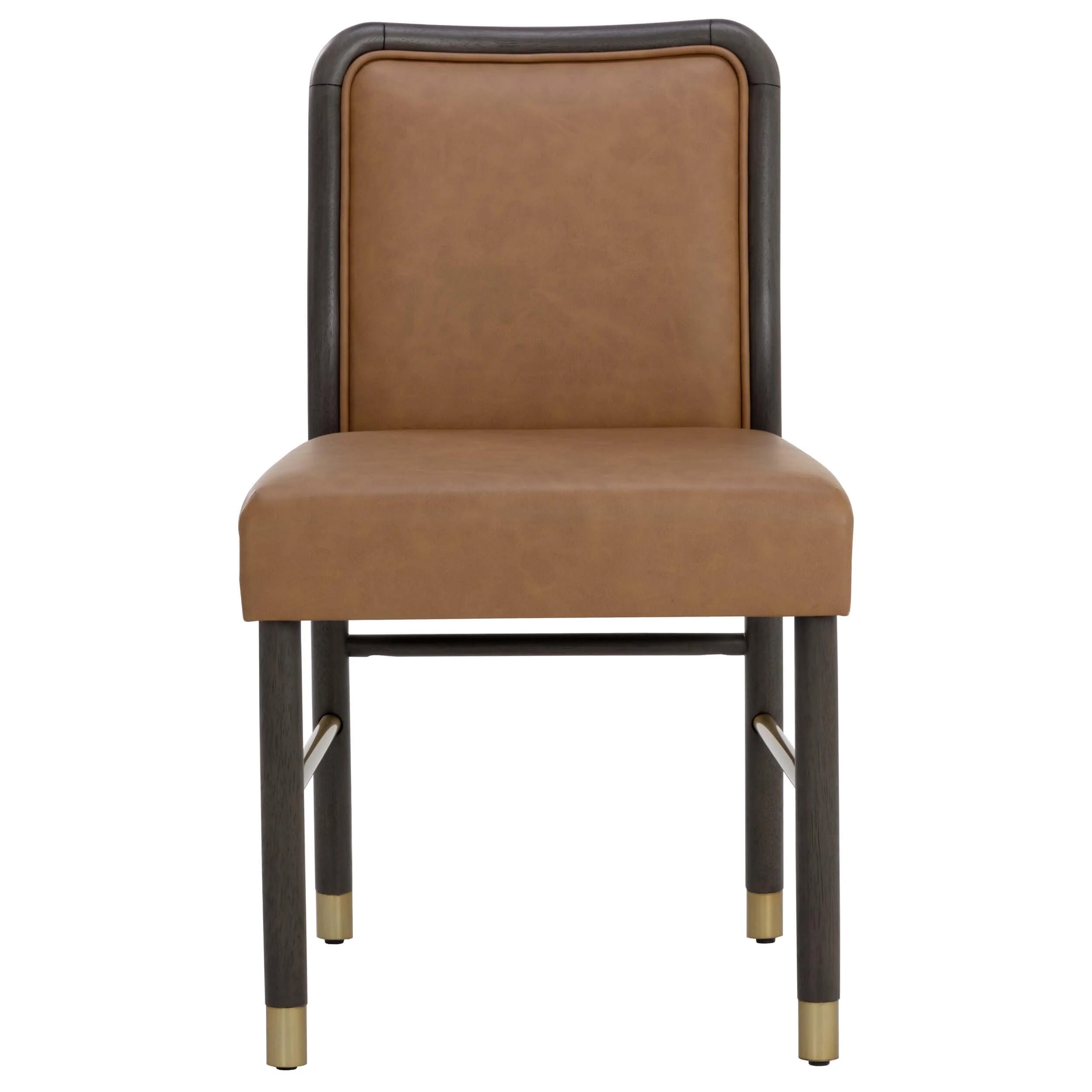 Jeno Dining Chair, Milliken Cognac, Set of 2 - Image 2