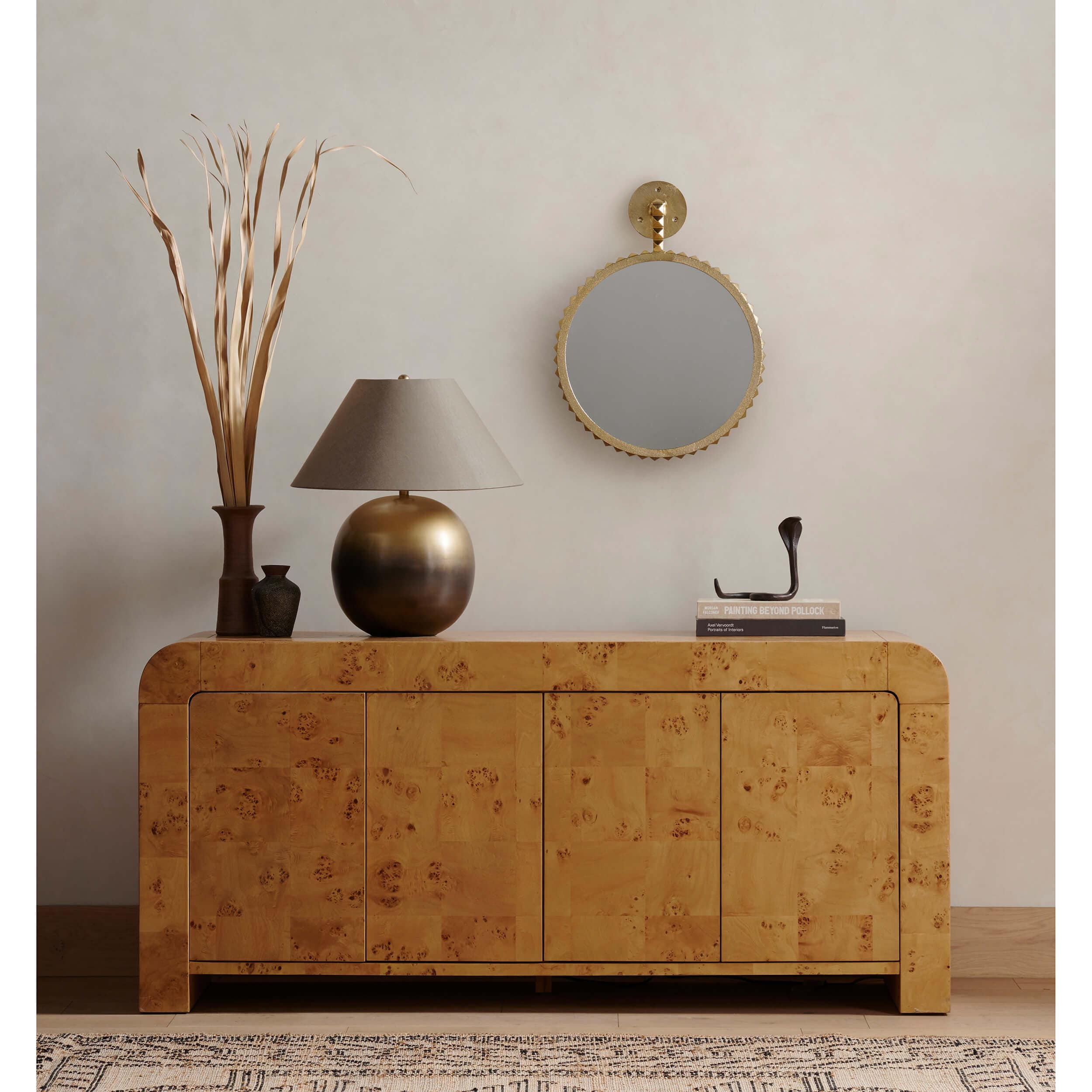 Jenson Media Console, Natural Poplar by Four Hands - Image 6