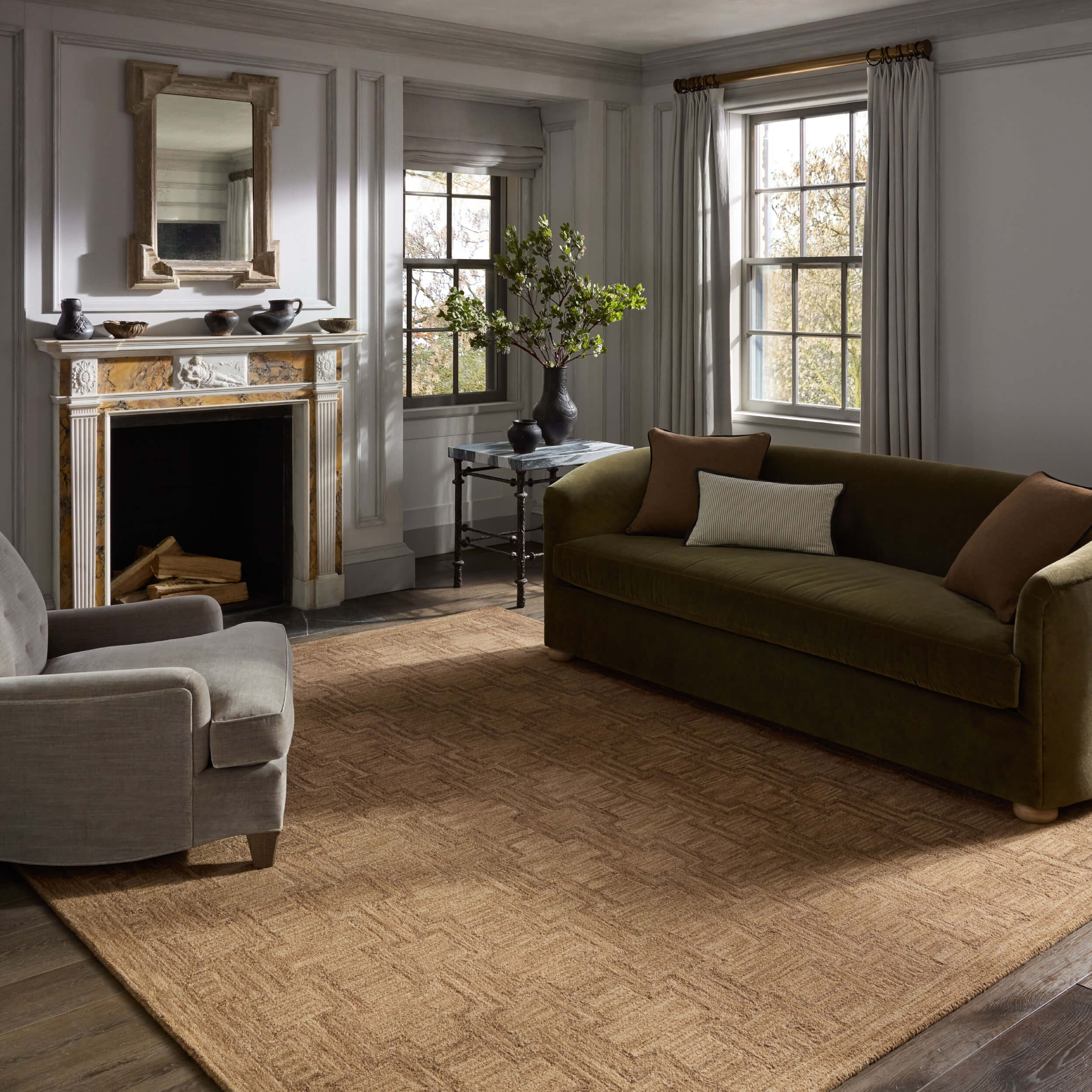 Jeremiah Brent × Loloi Rug Barrow BAR-02, JM Camel/Brown - Image 6