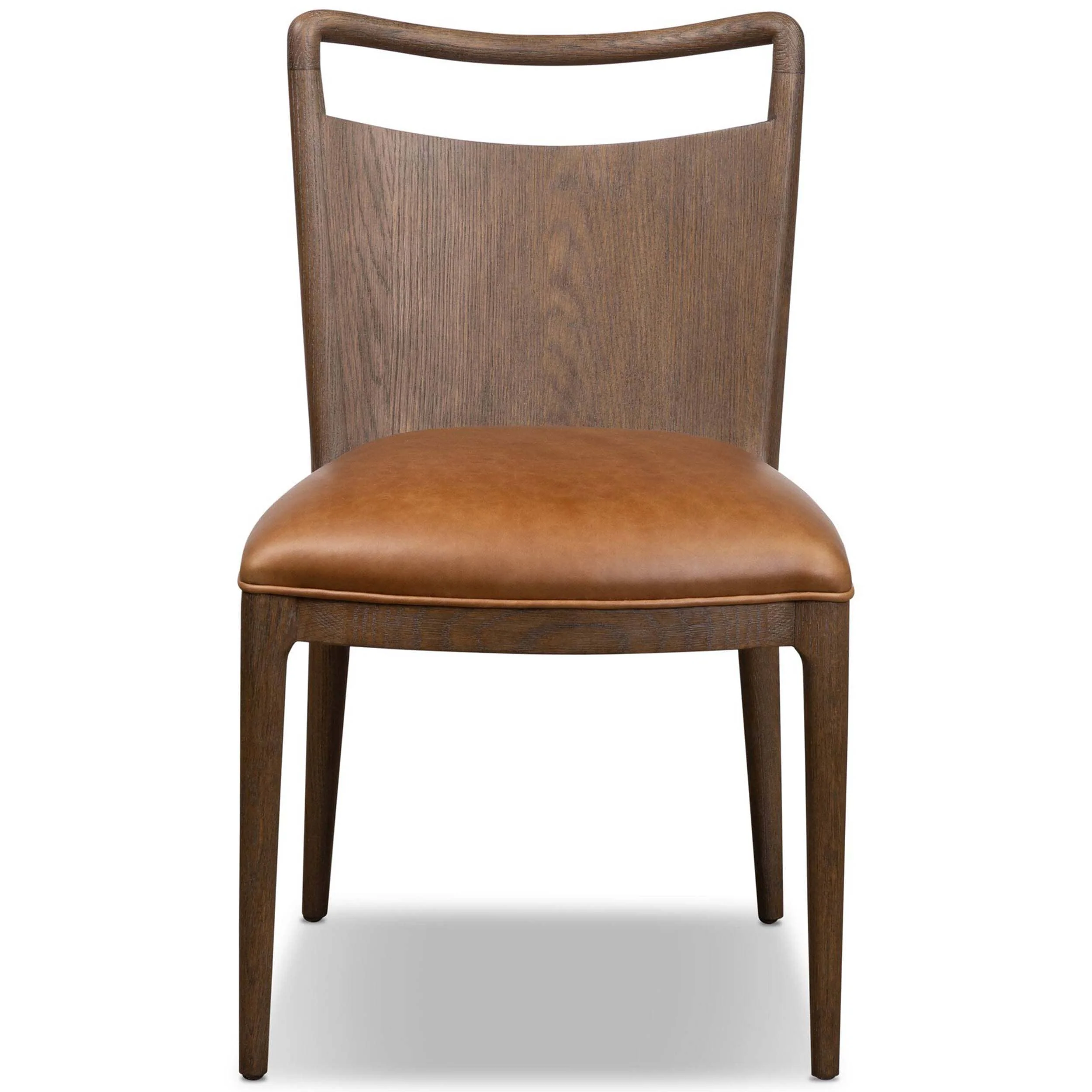 Jessen Leather Dining Chair, Sonoma Chestnut, Set of 2 by Four Hands - Image 2