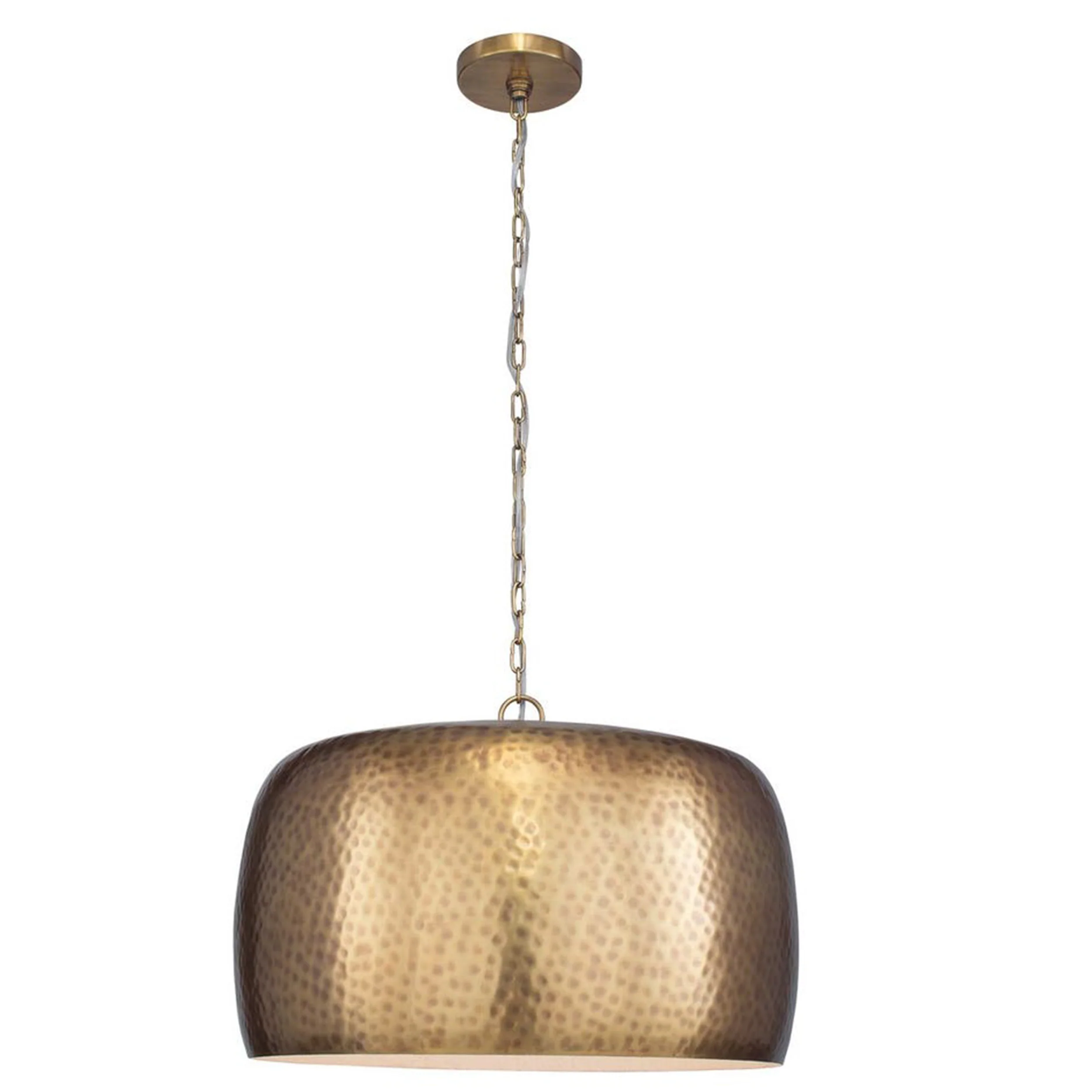 Lemont 1 Light Pendant, Antique Brass