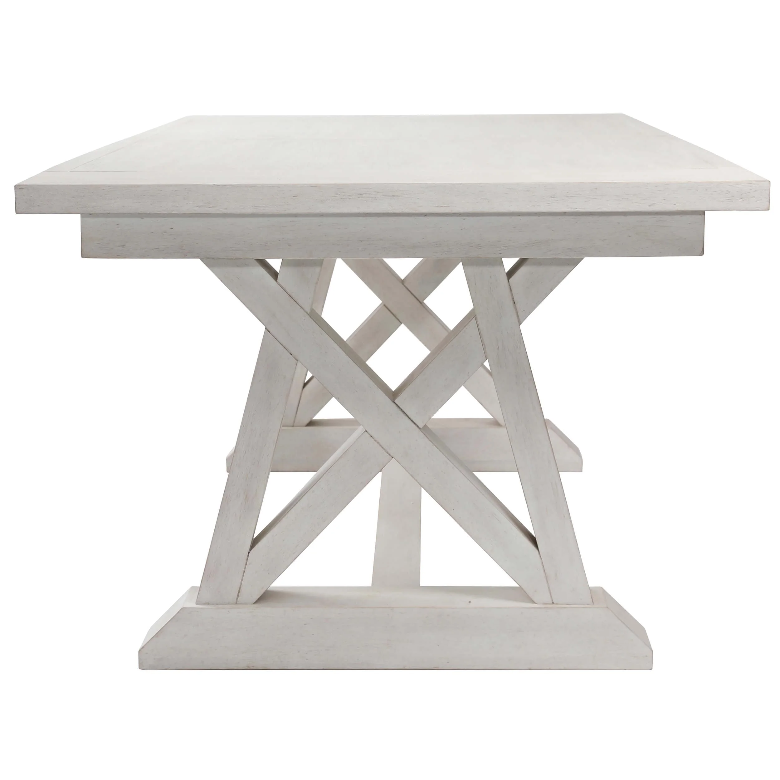 Joaquin Extendable Dining Table, Light Grey Wash - Image 2