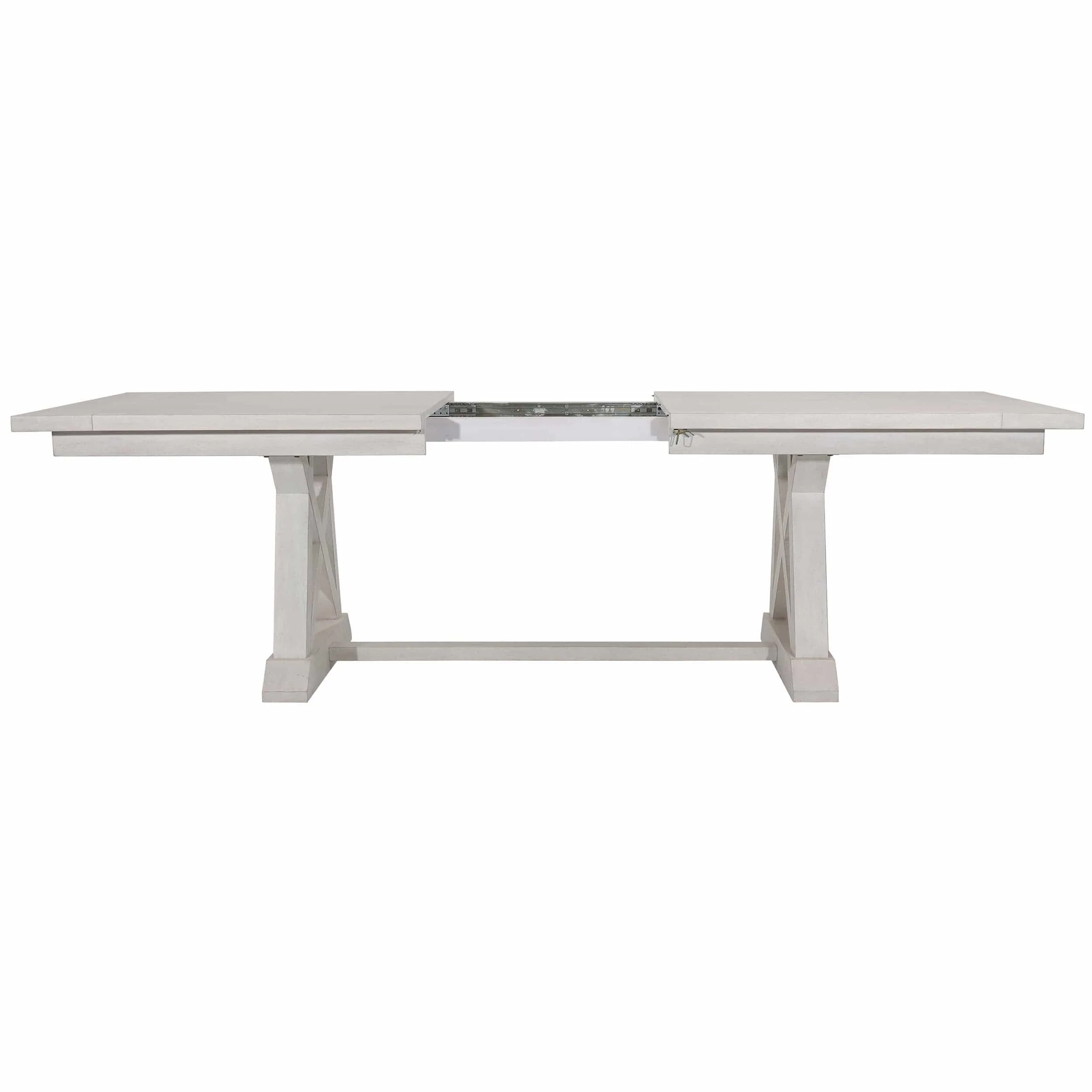 Joaquin Extendable Dining Table, Light Grey Wash - Image 4