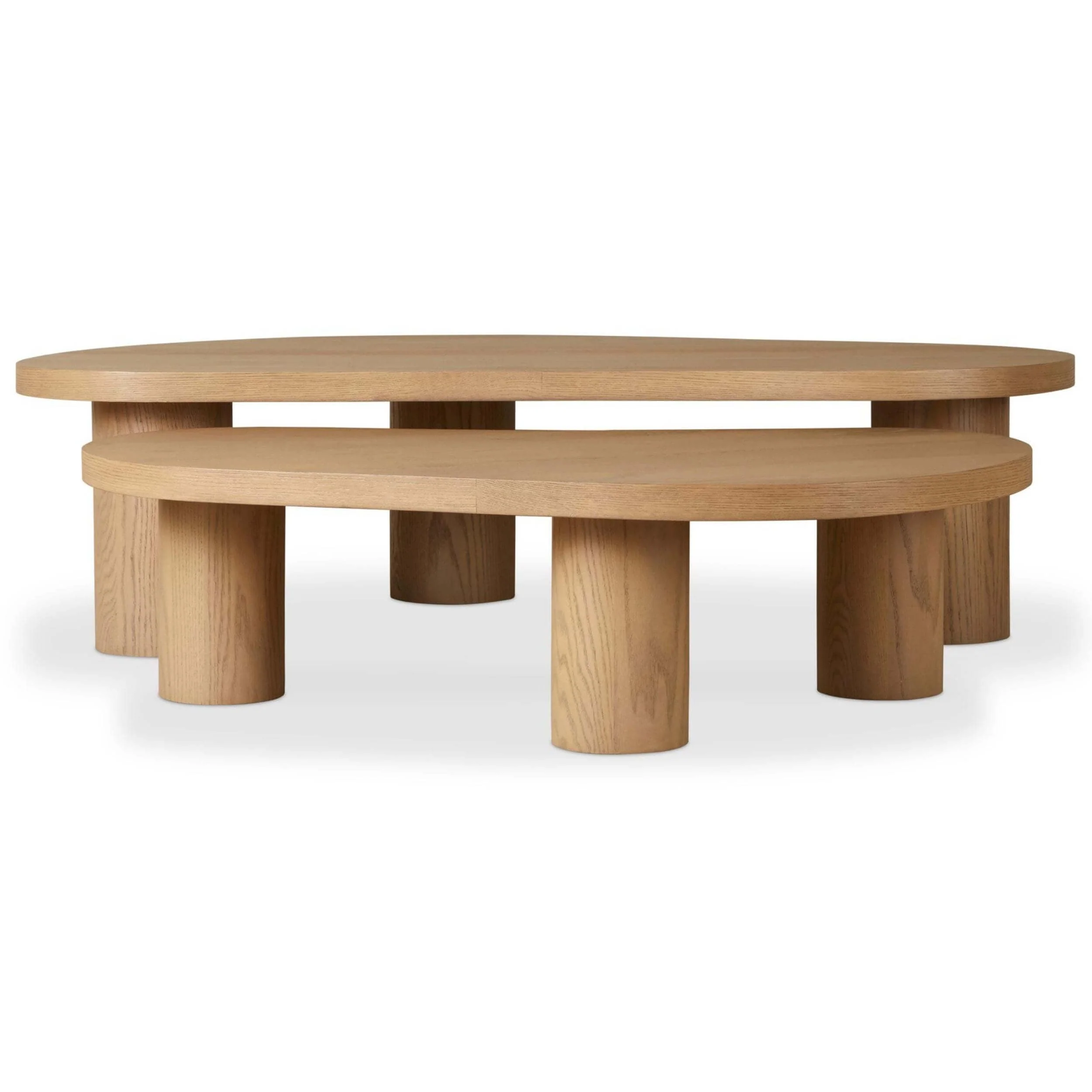 Joji Nesting Coffee Tables, Natural by Four Hands - Image 2