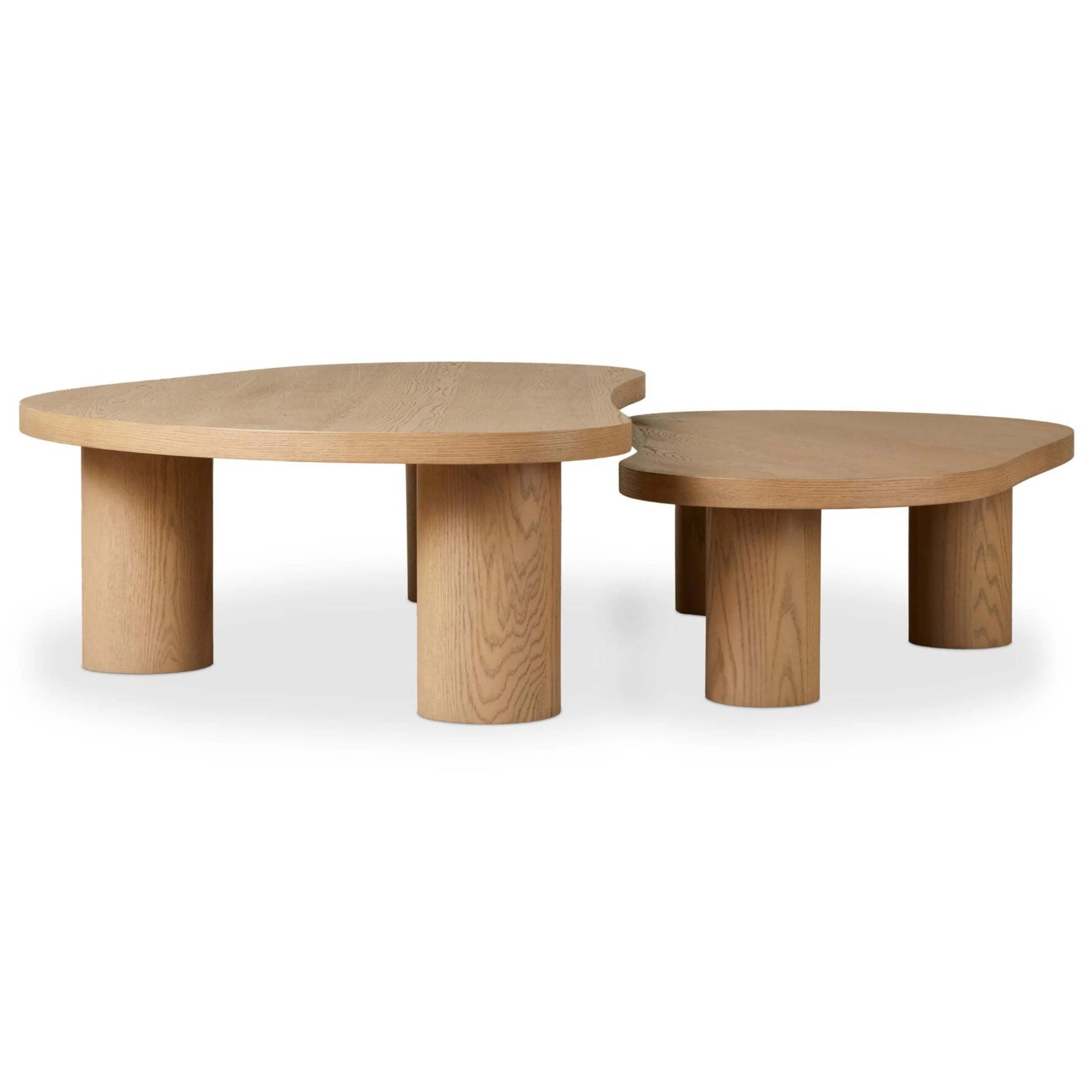 Joji Nesting Coffee Tables, Natural by Four Hands - Image 3