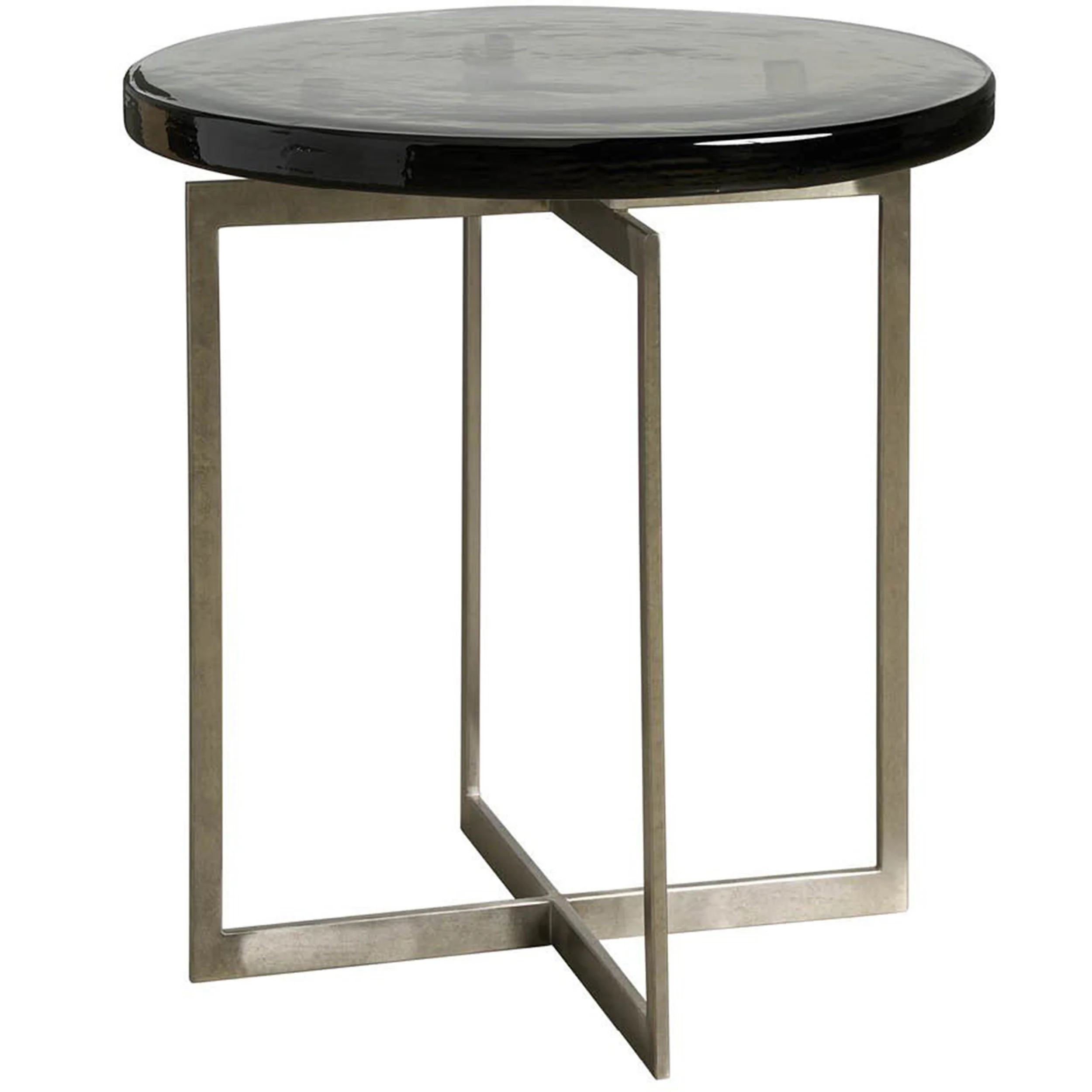 Jordan Side Table, Antique Nickel
