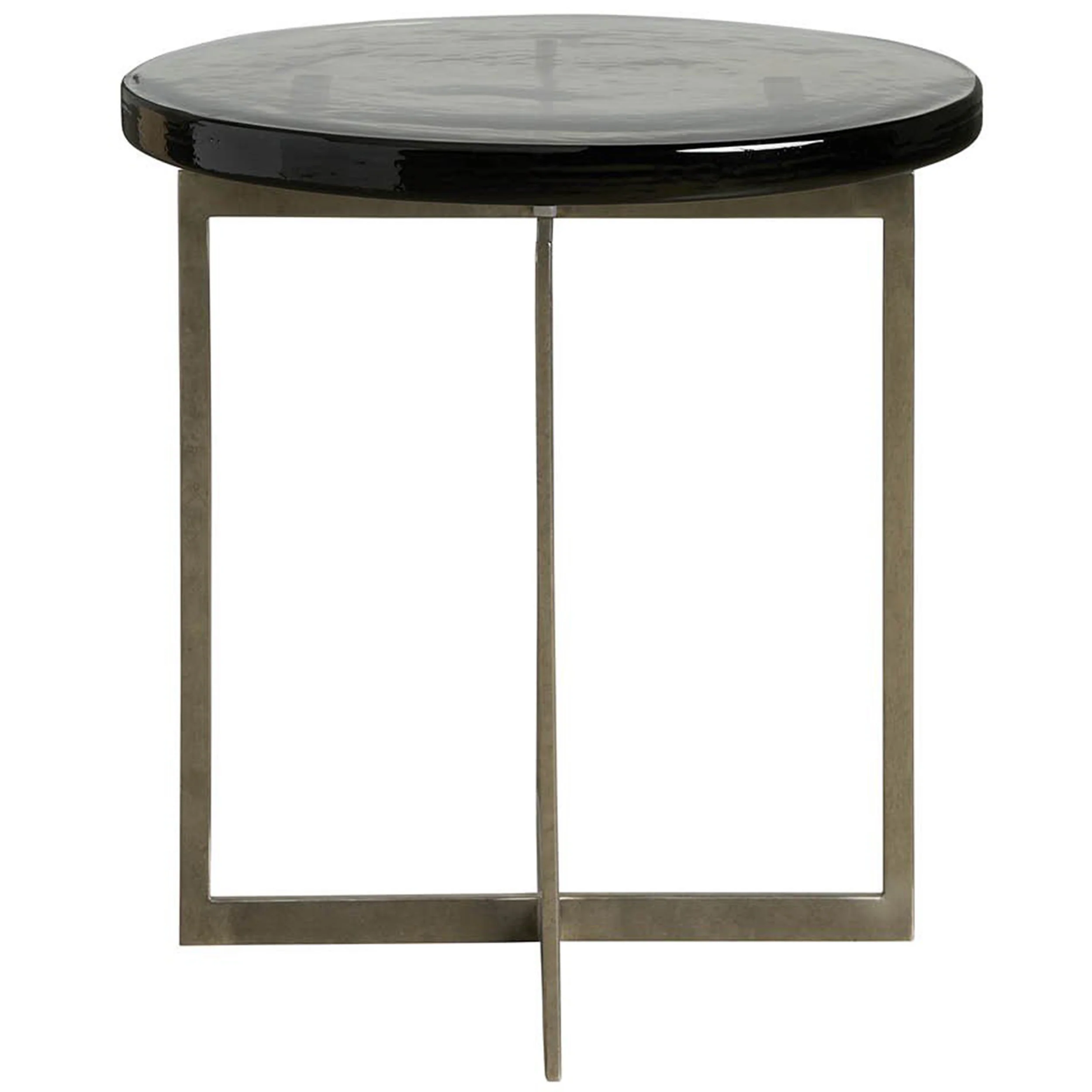 Jordan Side Table, Antique Nickel - Image 2