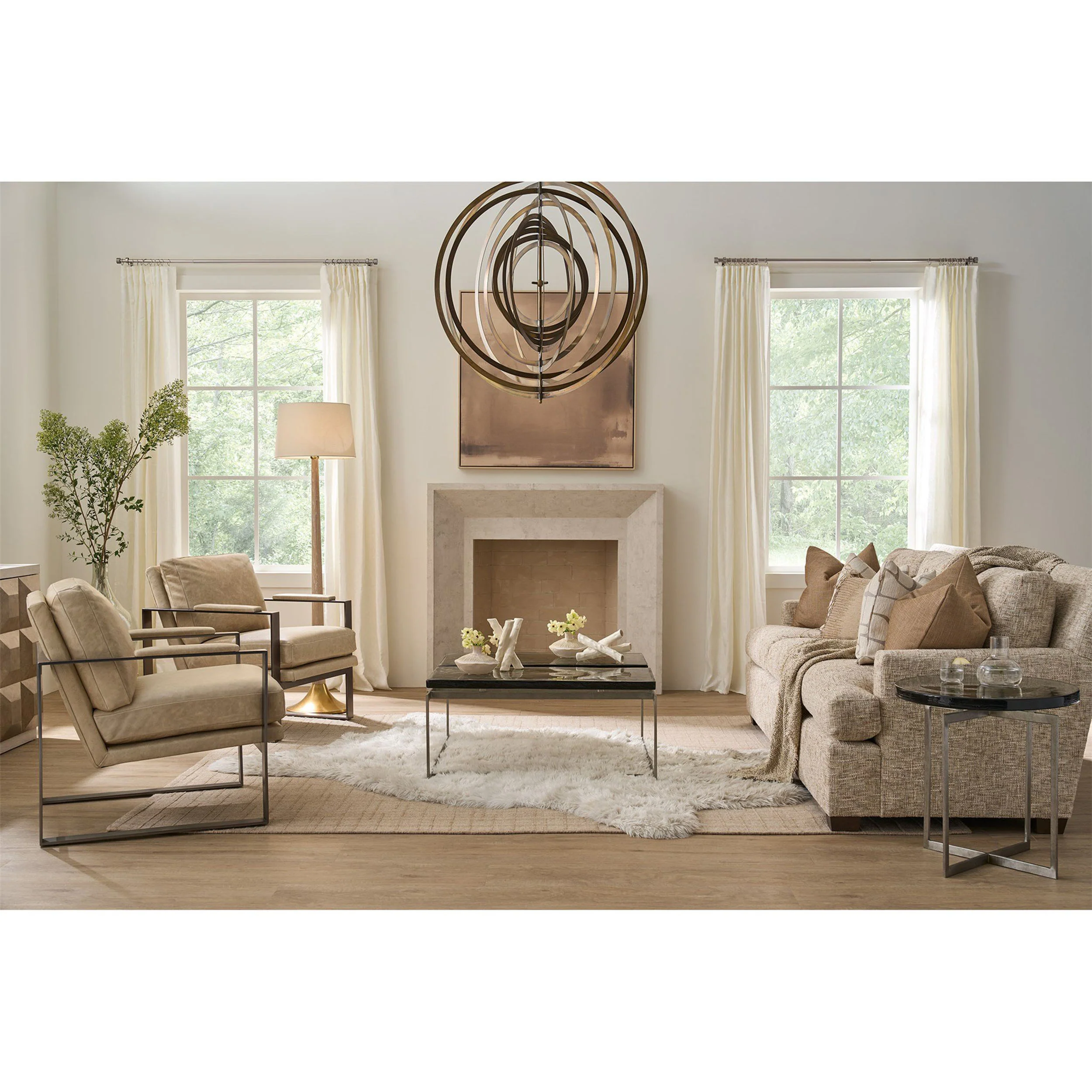 Jordan Side Table, Antique Nickel - Image 4