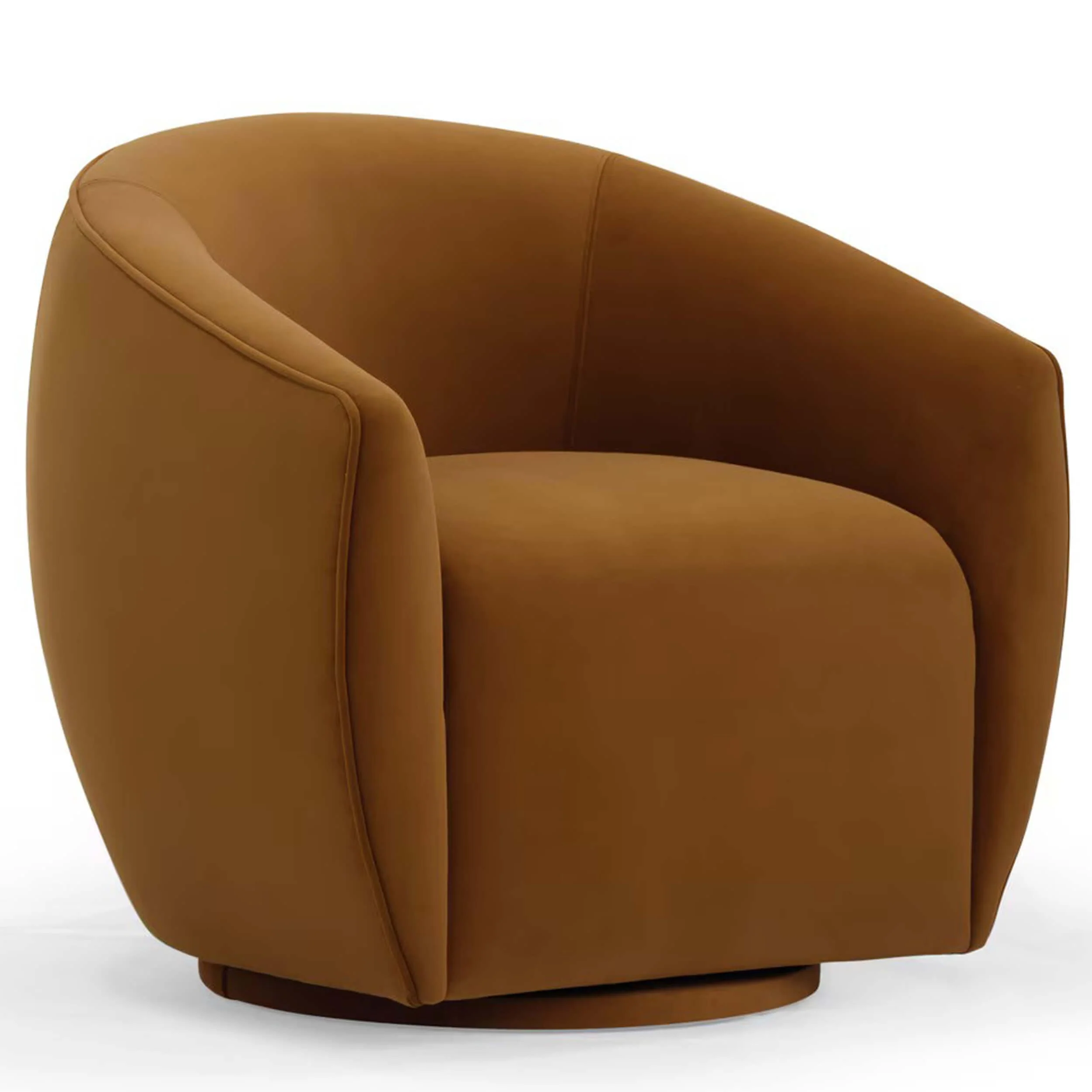 Jordan Swivel Chair, Cognac
