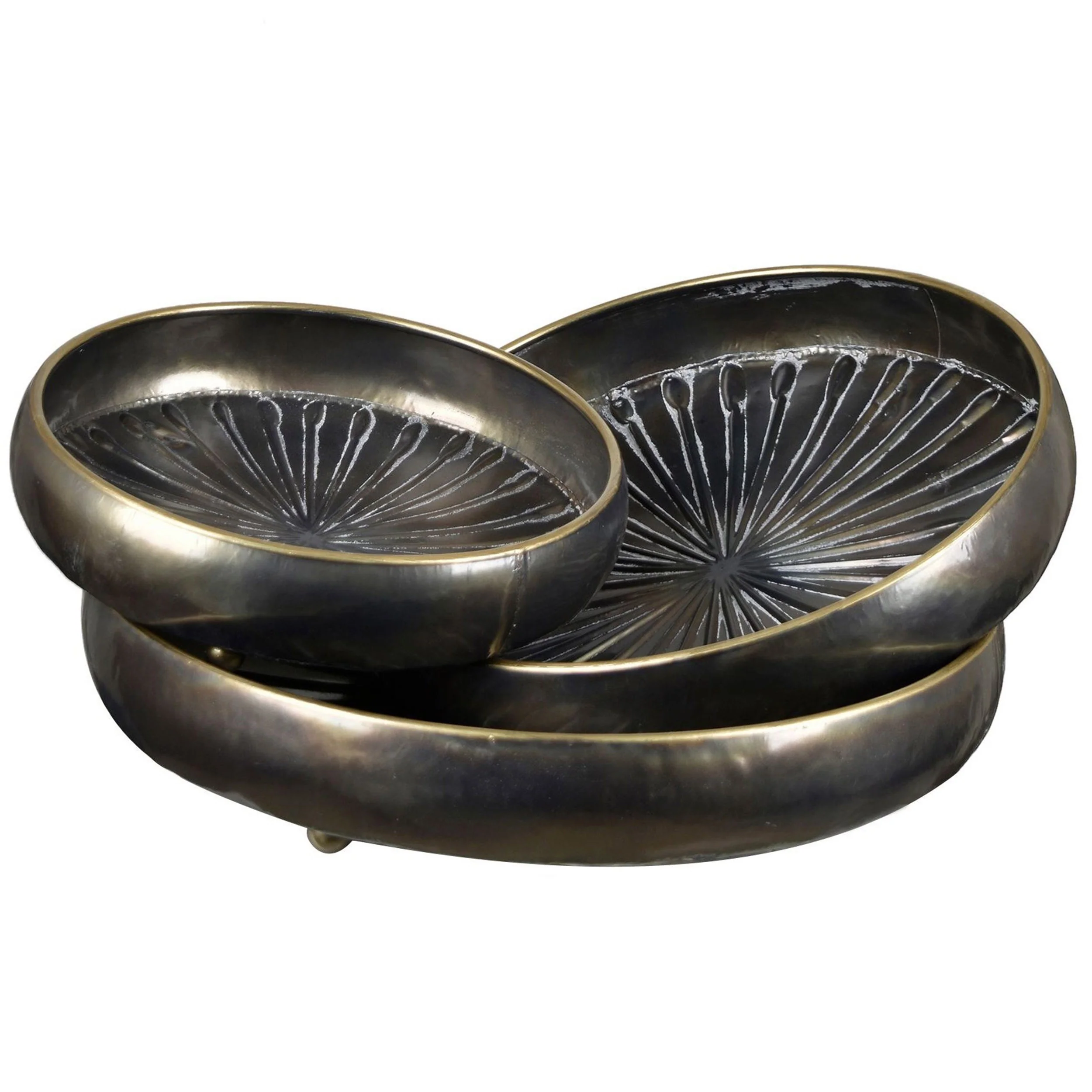 Jordan Trays, Bronze, Set of 3