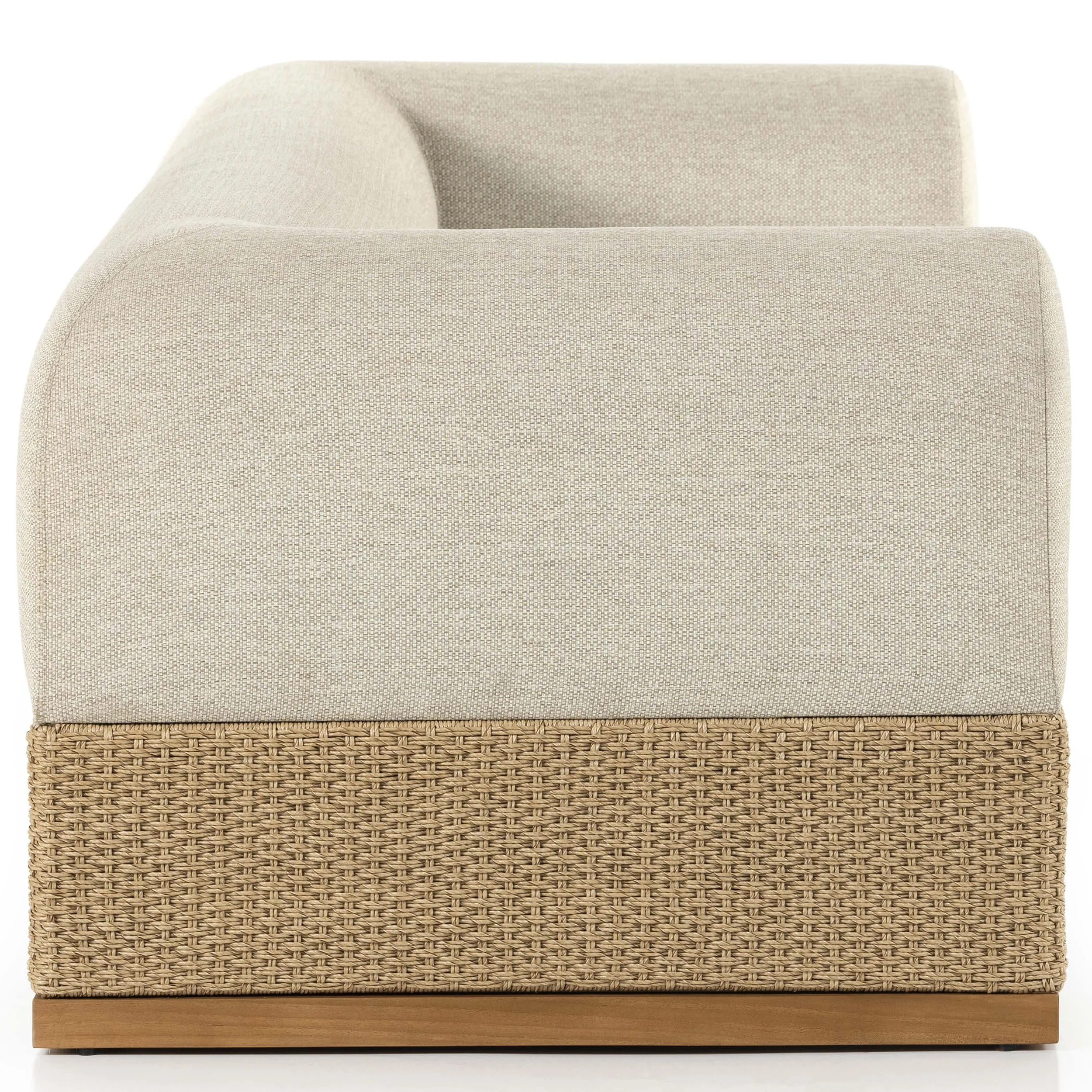 Joss 106" Outdoor Sofa, Natural Teak by Four Hands - Image 3