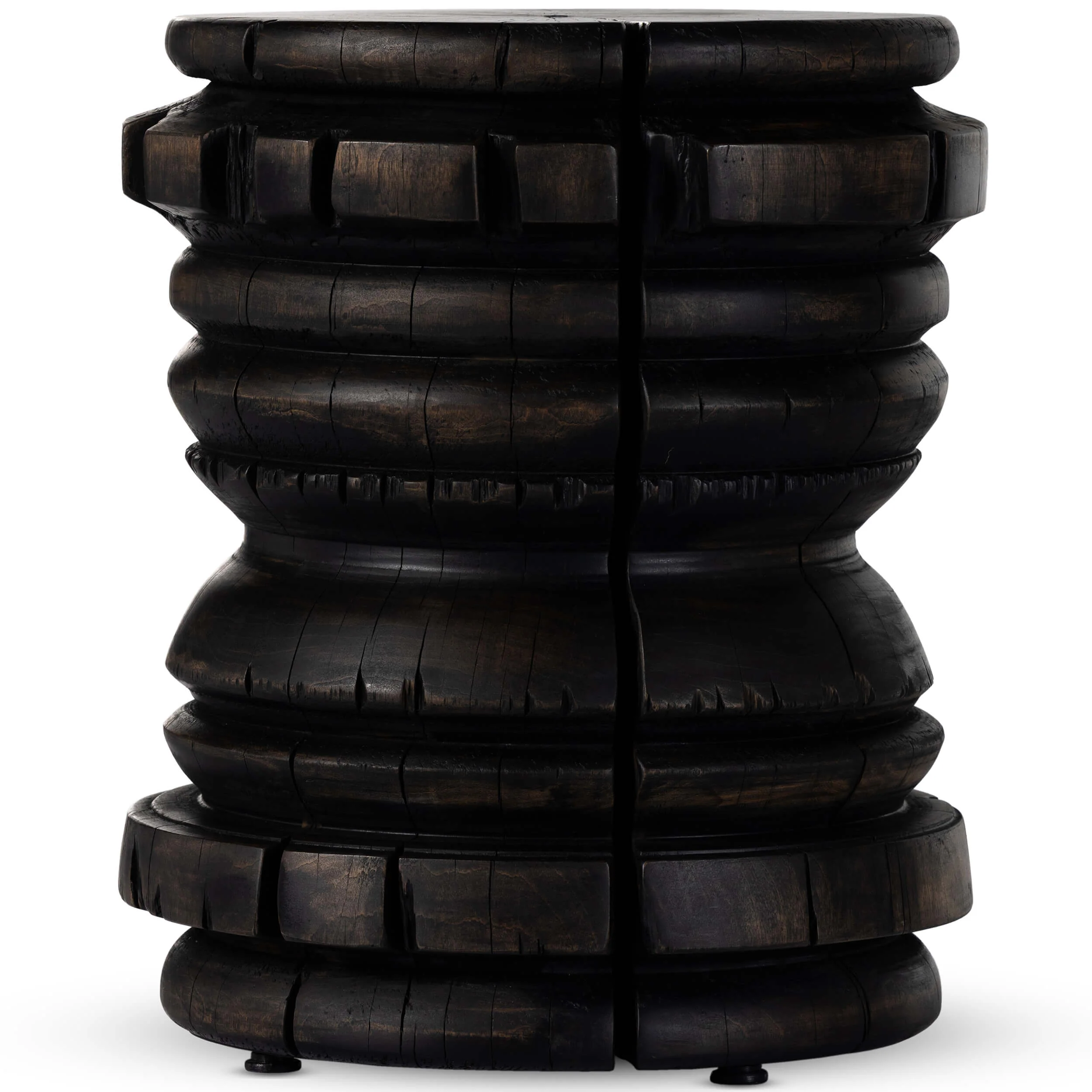Judah End Table, Rubbed Black by Four Hands - Image 2
