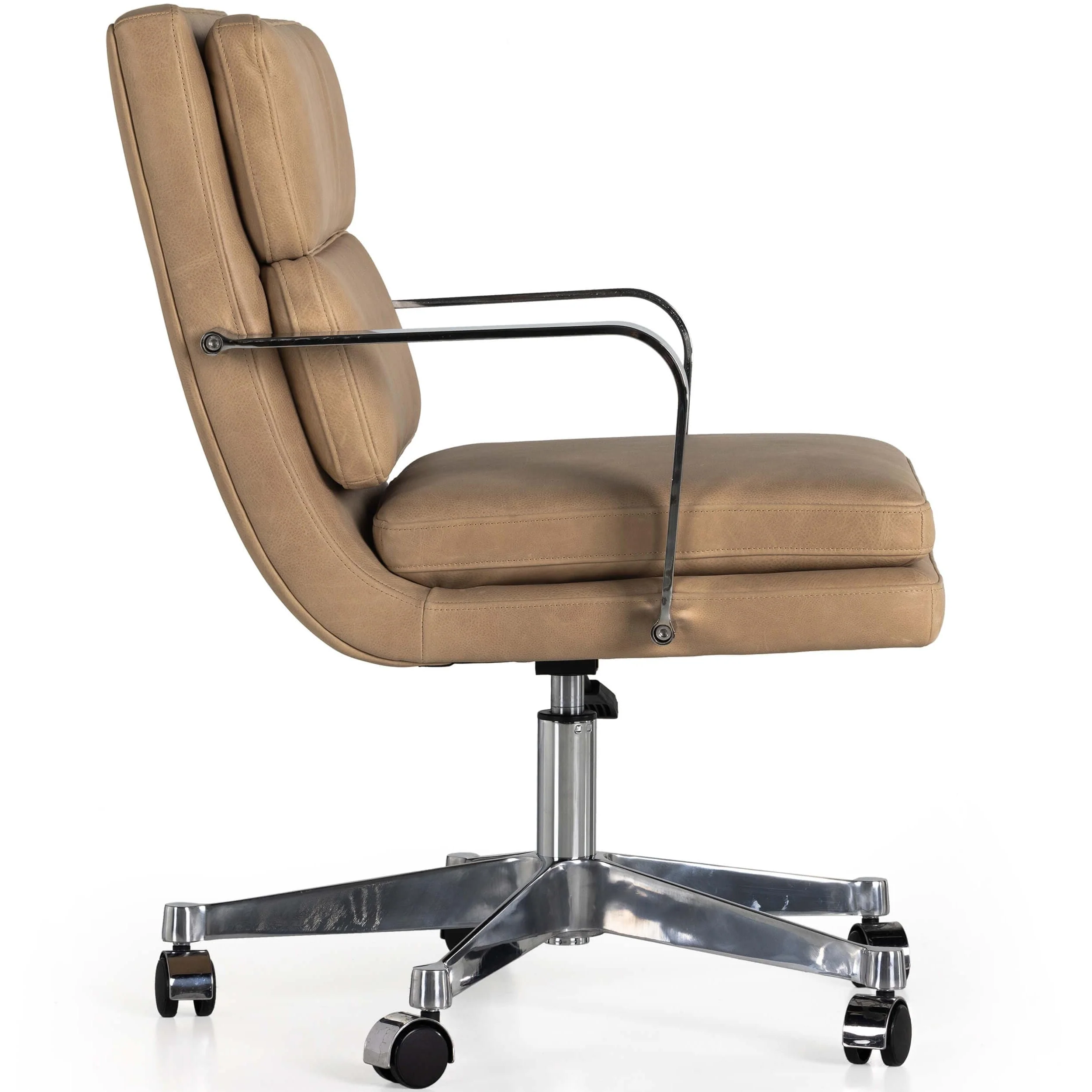 Jude Leather Desk Chair, Palermo Nude by Four Hands - Image 3