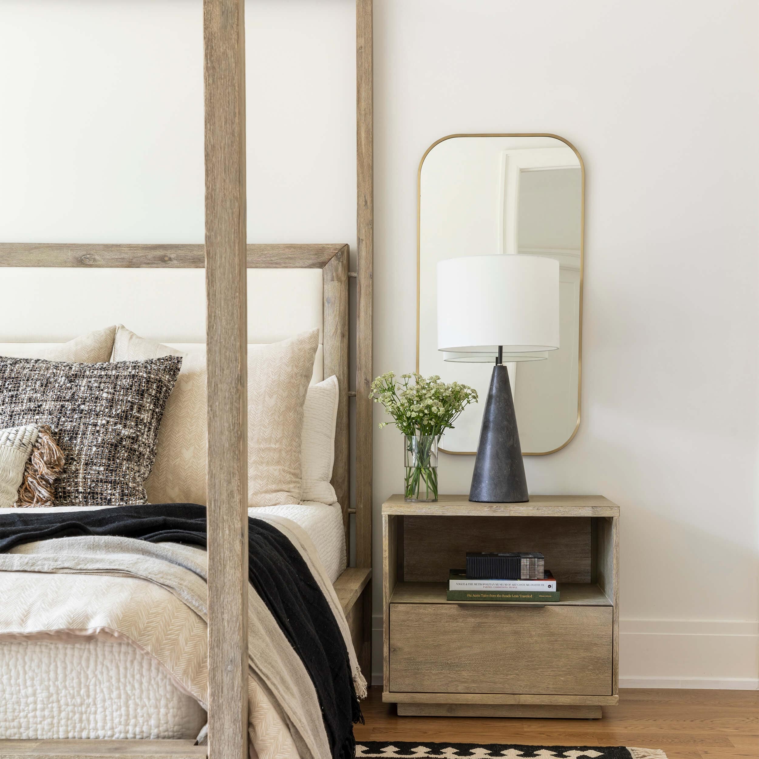 Juliet Nightstand, Light Warm Wash - Image 4