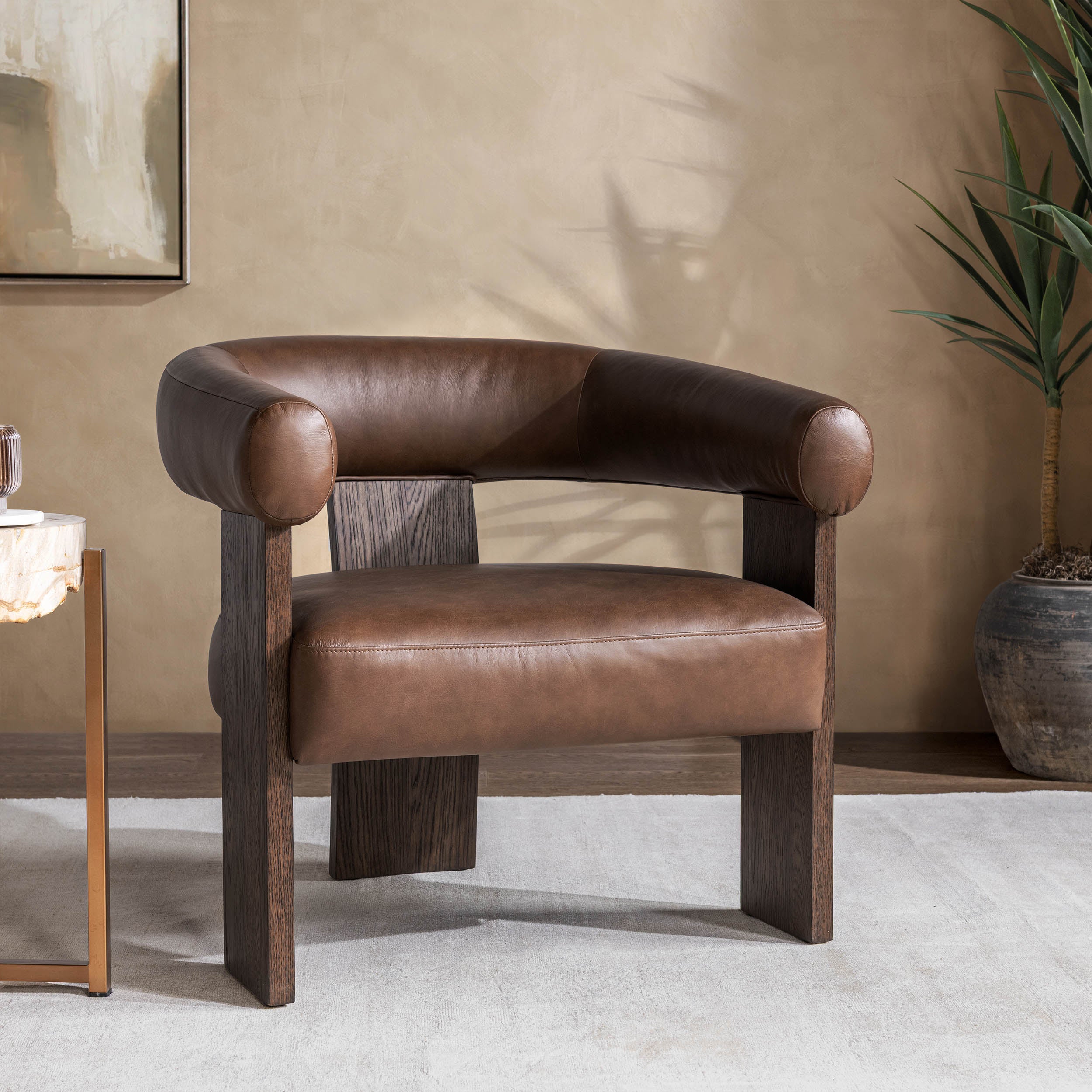 Julina Accent Chair, Rich Cocoa - Image 7