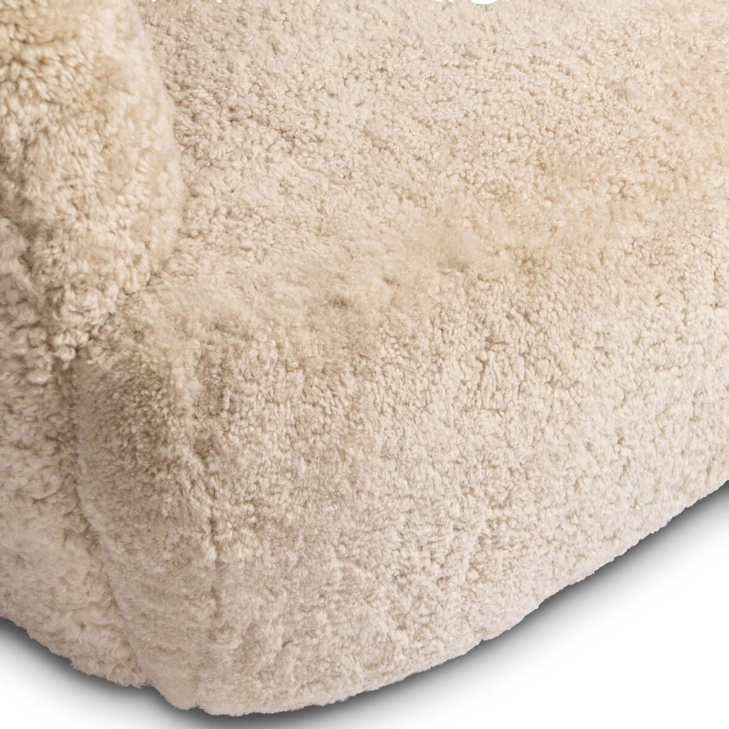 Julius Swivel Chair, Beige Shearling by Four Hands - Image 5