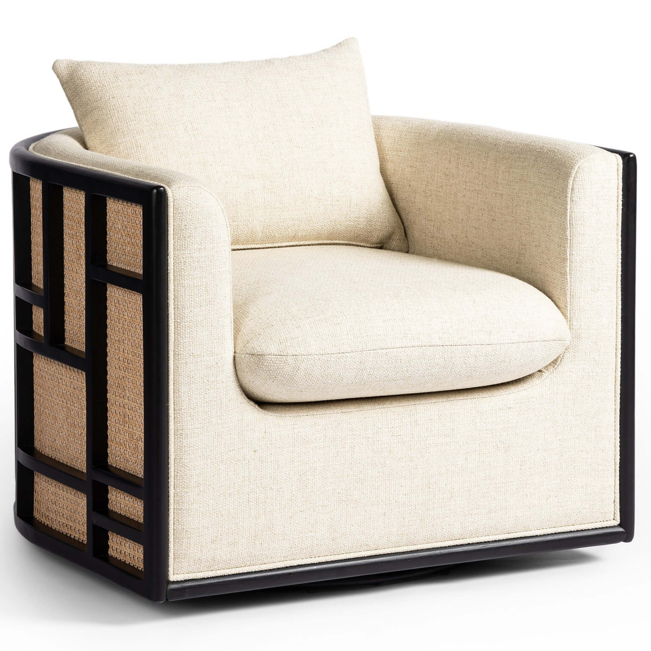 June Swivel Chair, Thames Cream