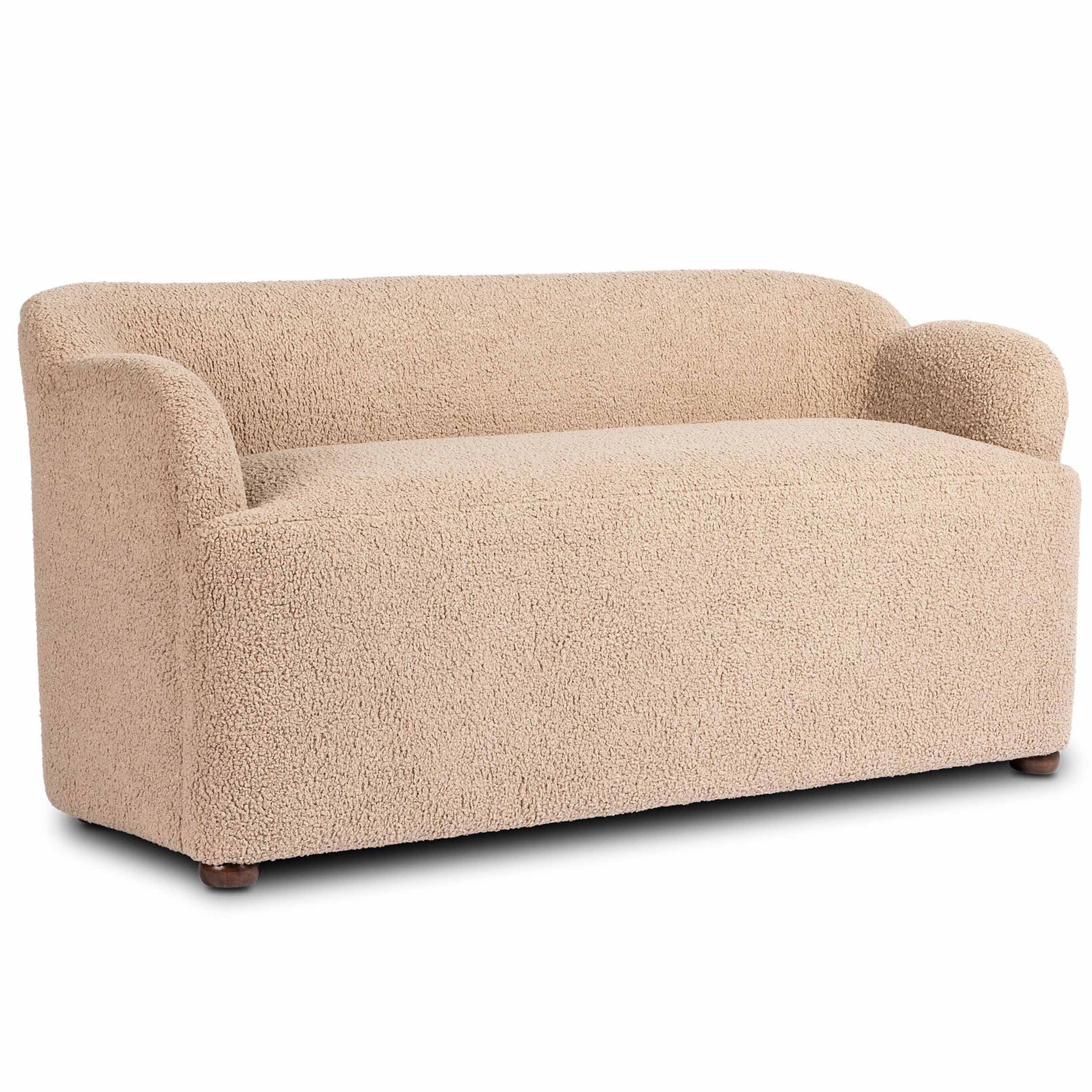Kadon Accent Bench, Sheepskin Camel by Four Hands