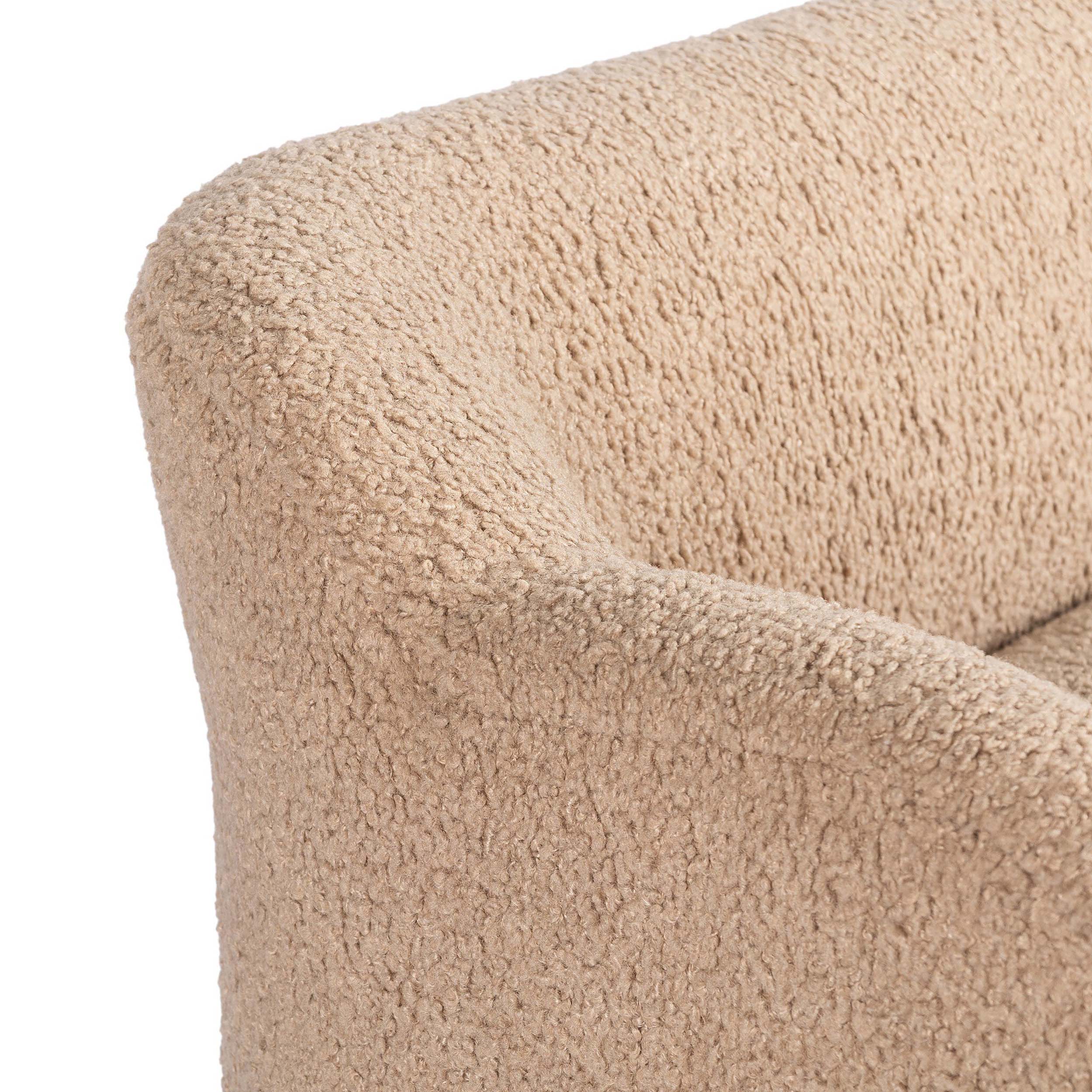 Kadon Accent Bench, Sheepskin Camel by Four Hands - Image 5