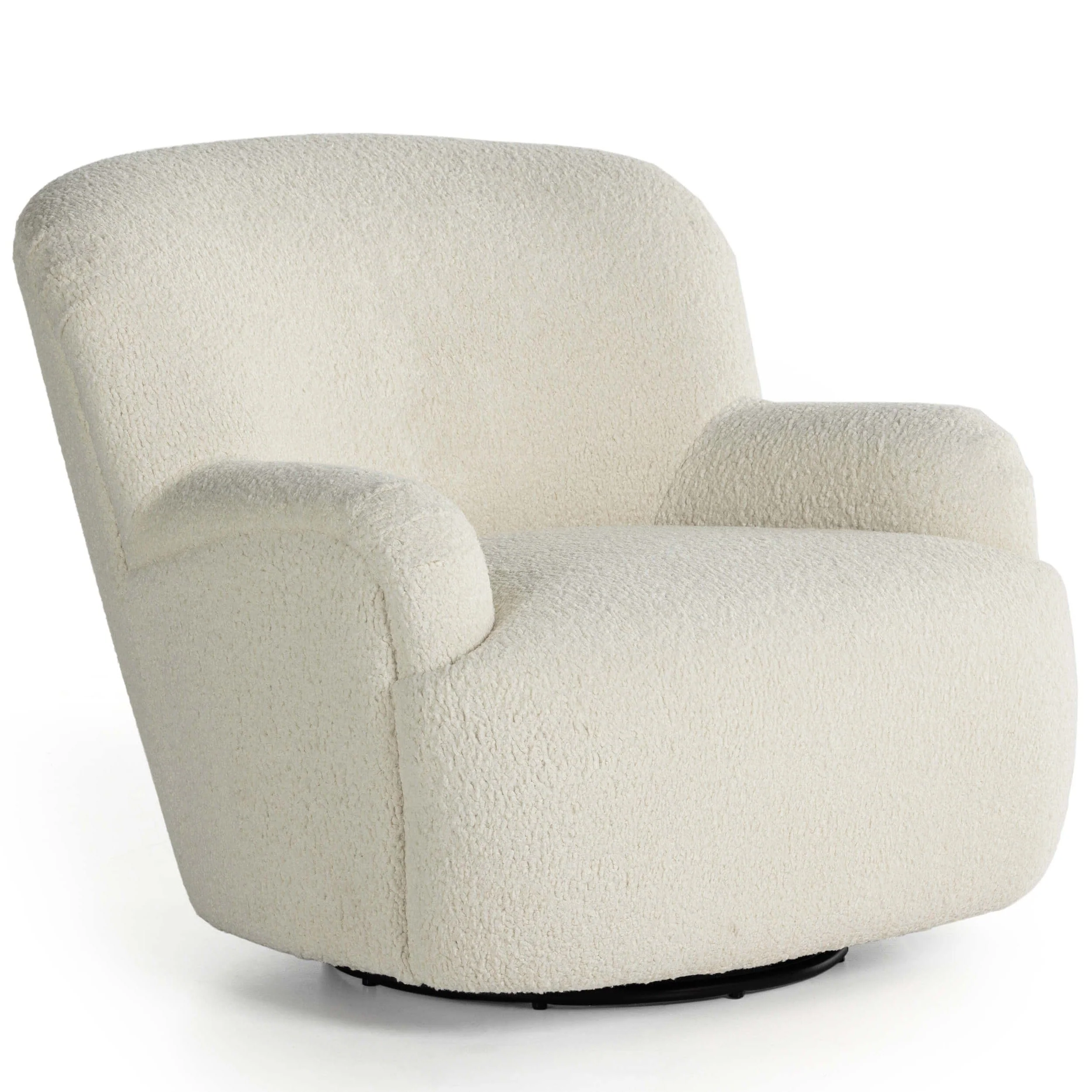 Kadon Swivel Chair, Sheepskin Natural by Four Hands