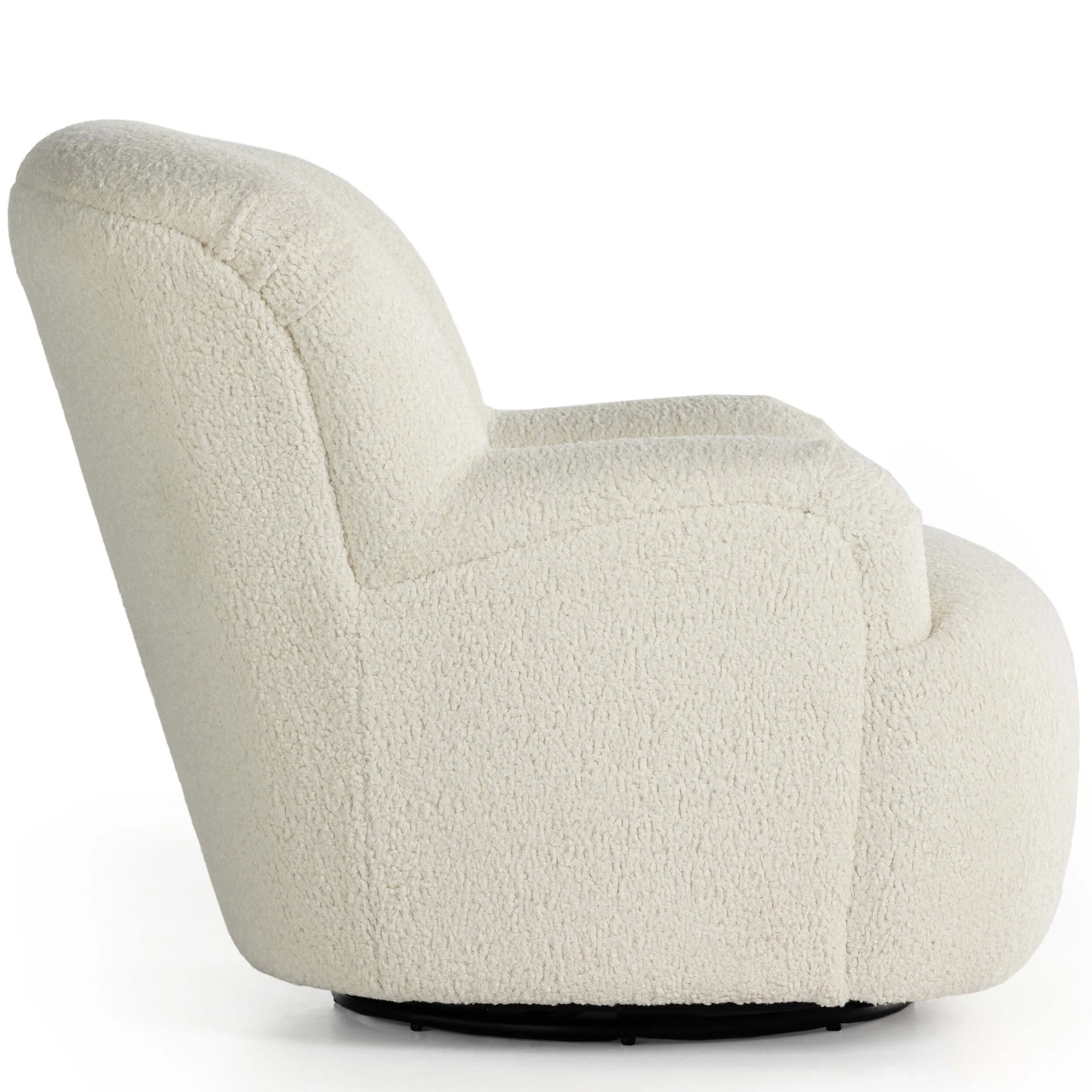 Kadon Swivel Chair, Sheepskin Natural by Four Hands - Image 3