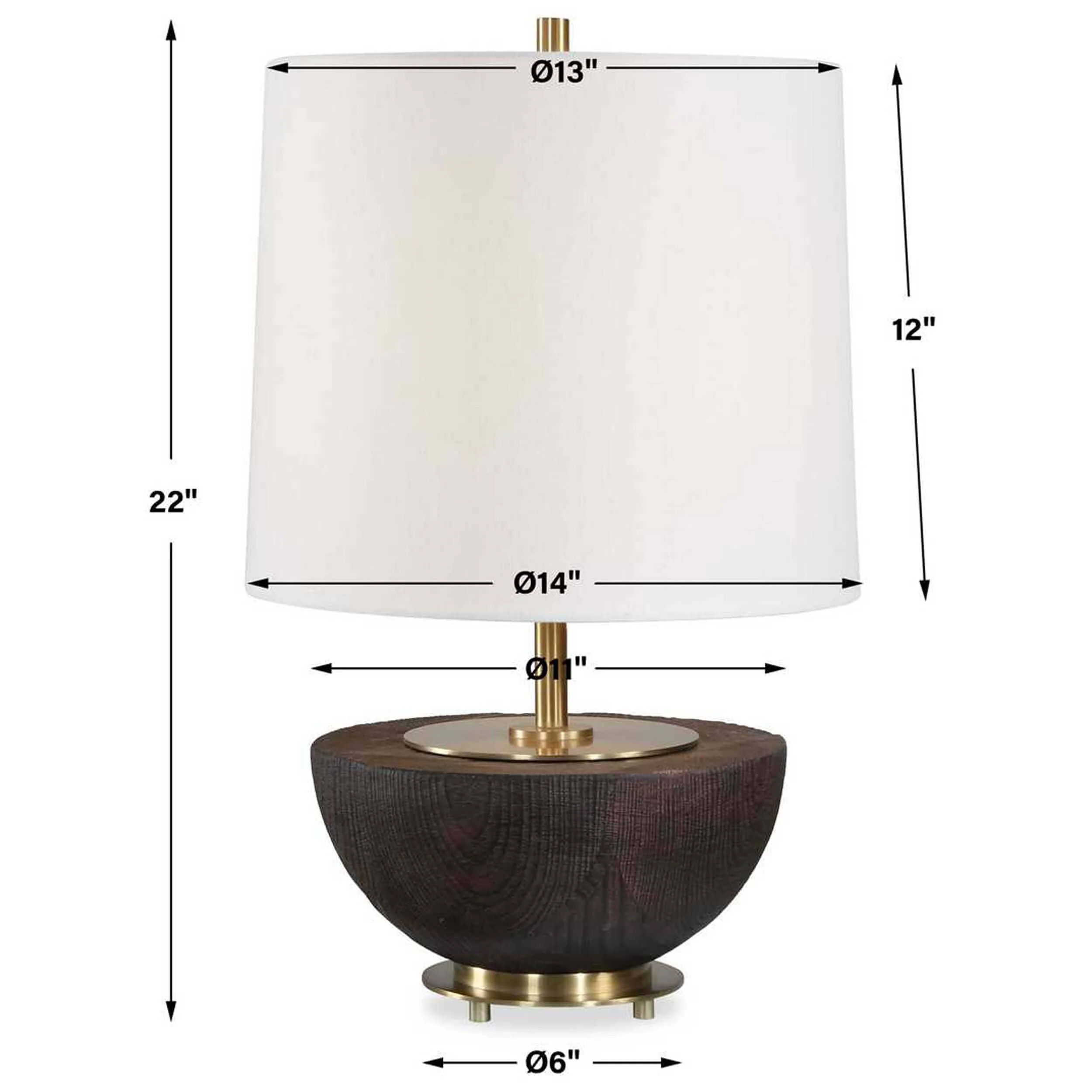 Kalo Table Lamp, Mahogany - Image 4