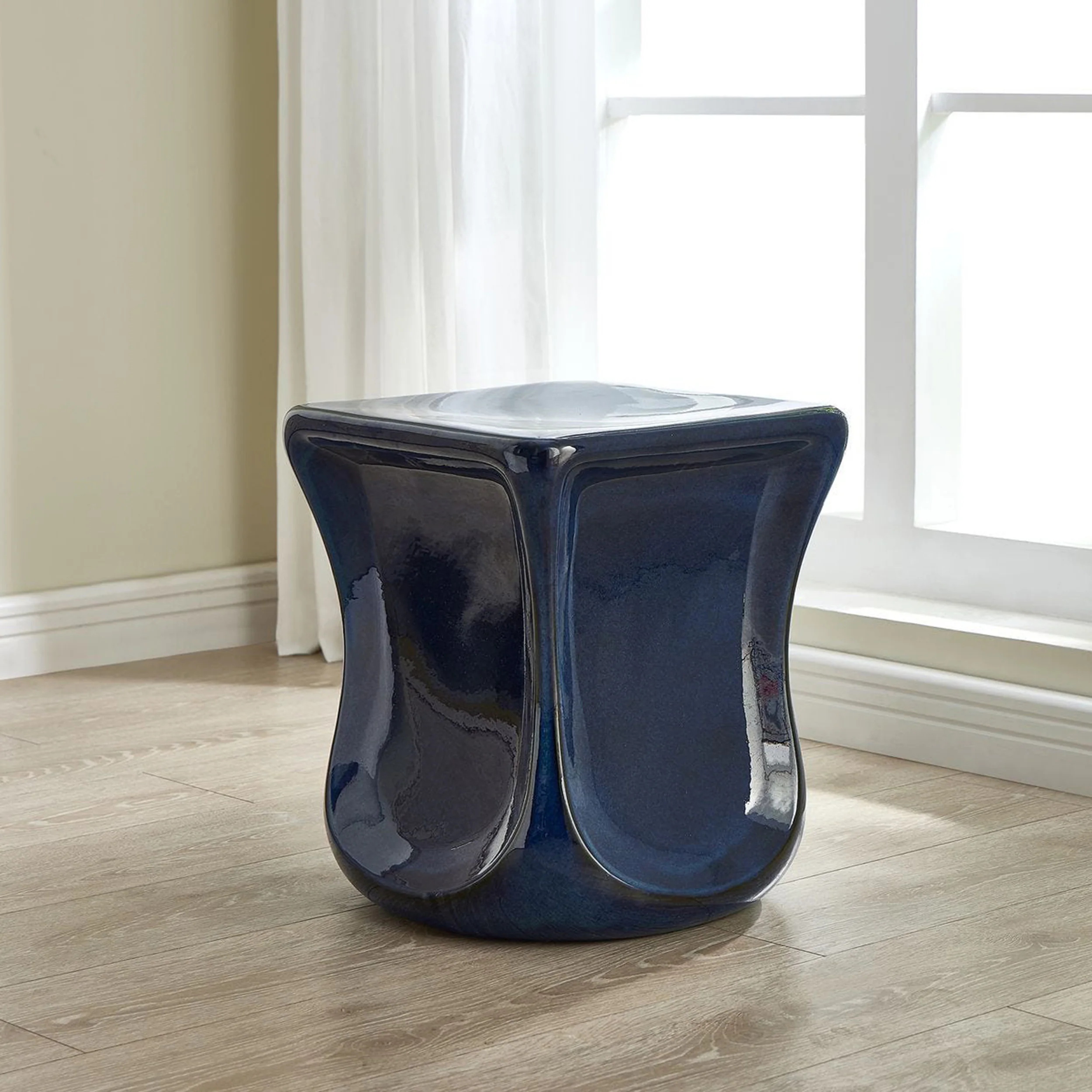 Kaz Garden Stool, Blue - Image 4